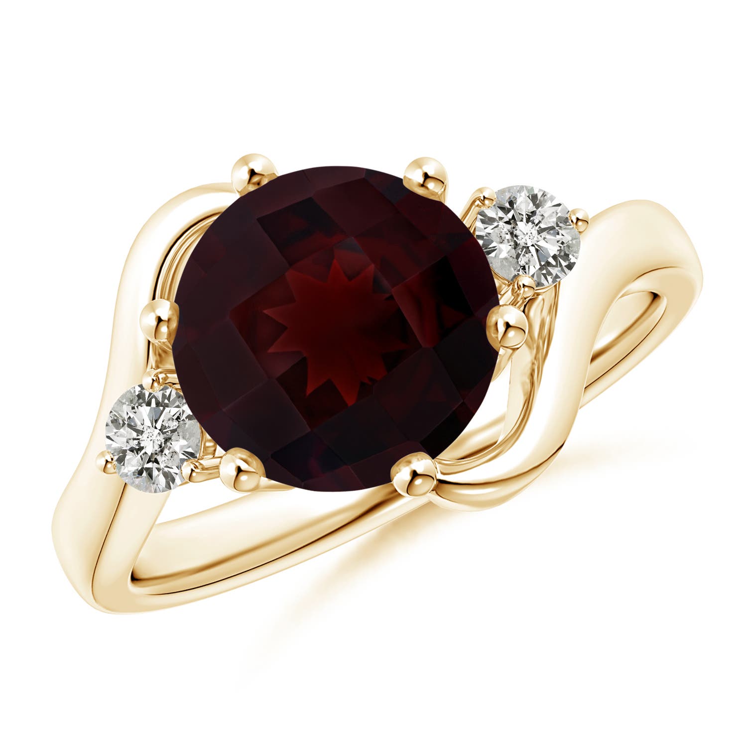 A - Garnet / 2.86 CT / 14 KT Yellow Gold