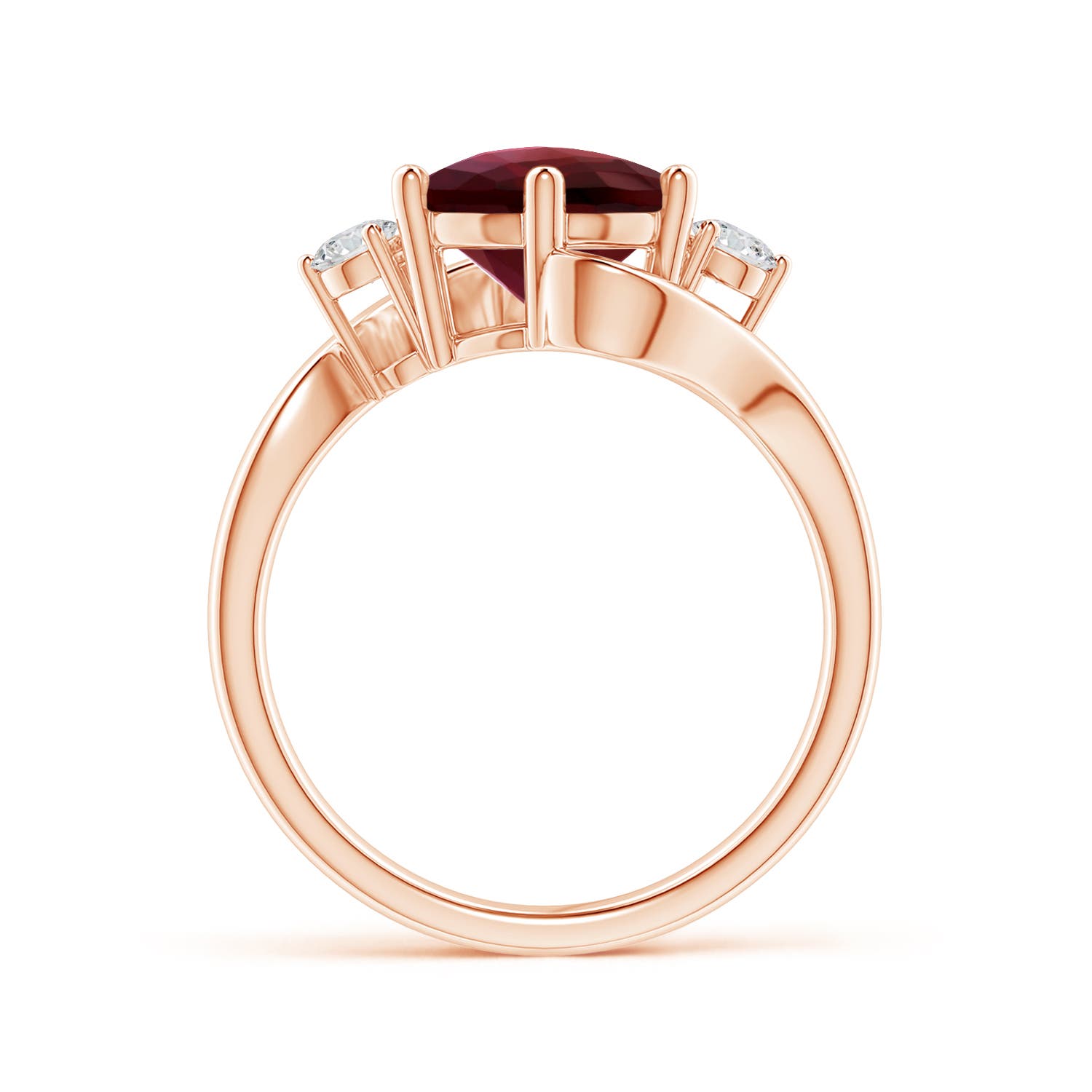 AAA - Garnet / 2.86 CT / 14 KT Rose Gold