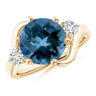 Round AAA London Blue Topaz
