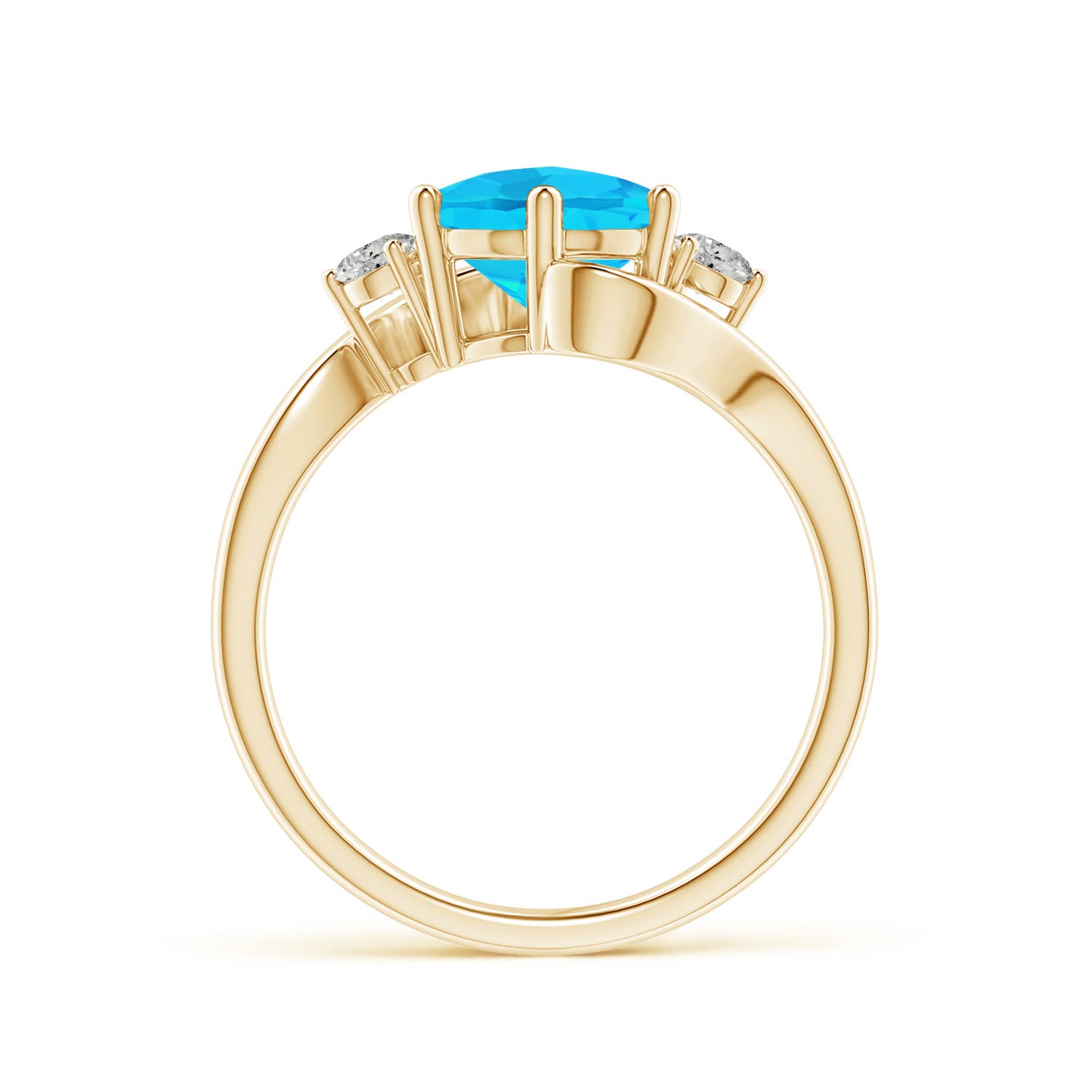 A - Swiss Blue Topaz / 2.39 CT / 14 KT Yellow Gold