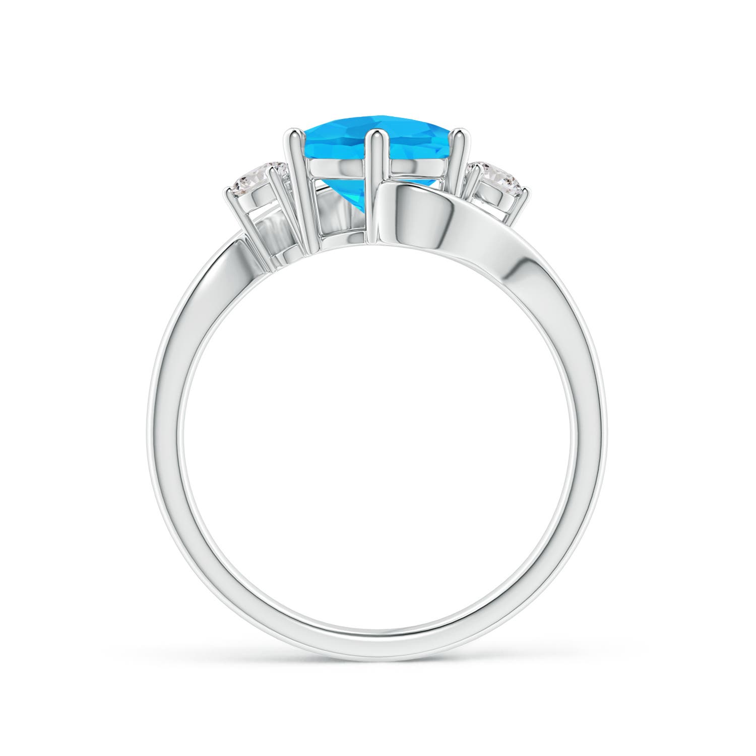 AA - Swiss Blue Topaz / 2.39 CT / 14 KT White Gold