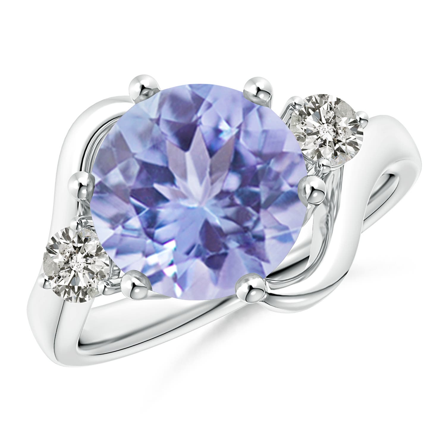 A - Tanzanite / 3.82 CT / 14 KT White Gold