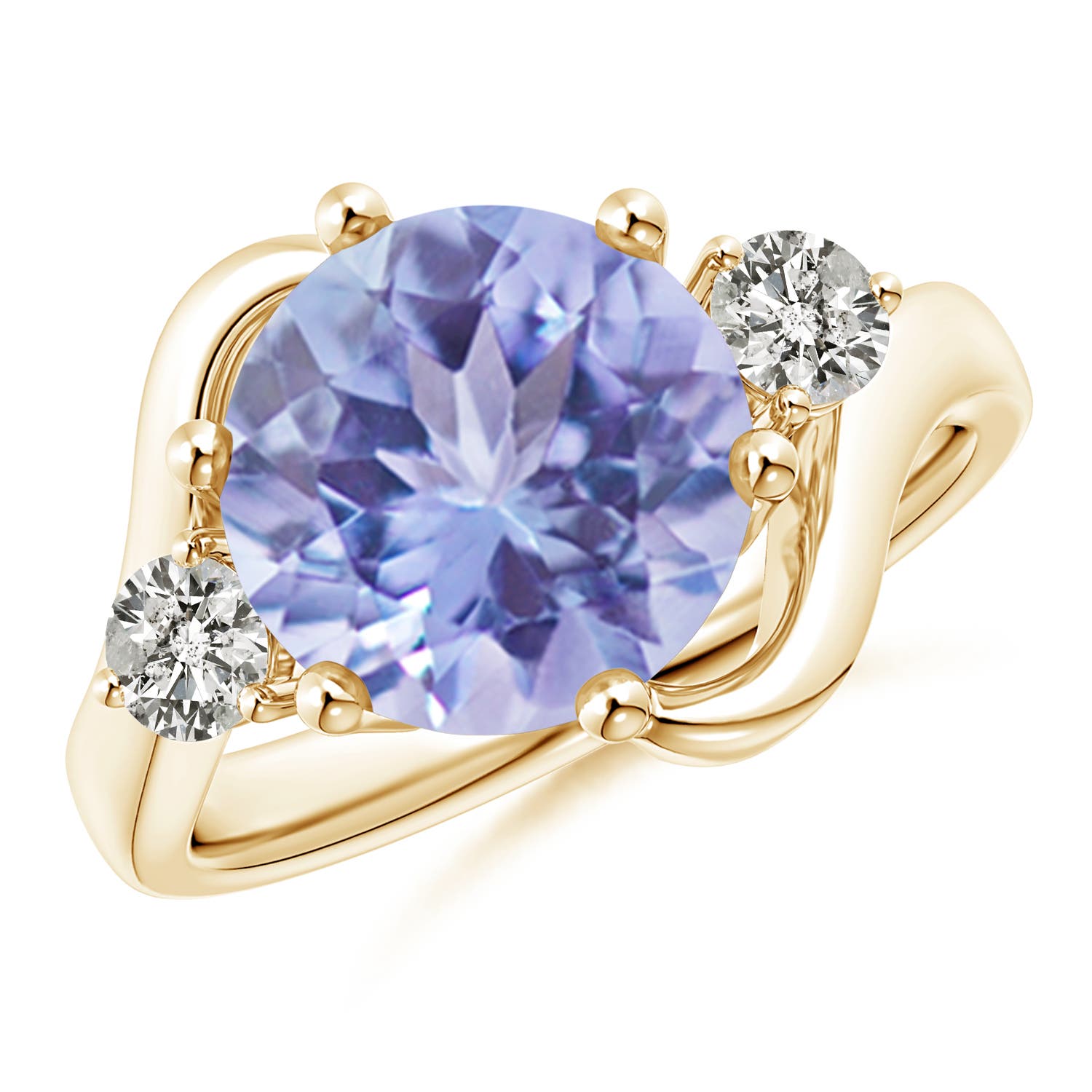 A - Tanzanite / 3.82 CT / 14 KT Yellow Gold