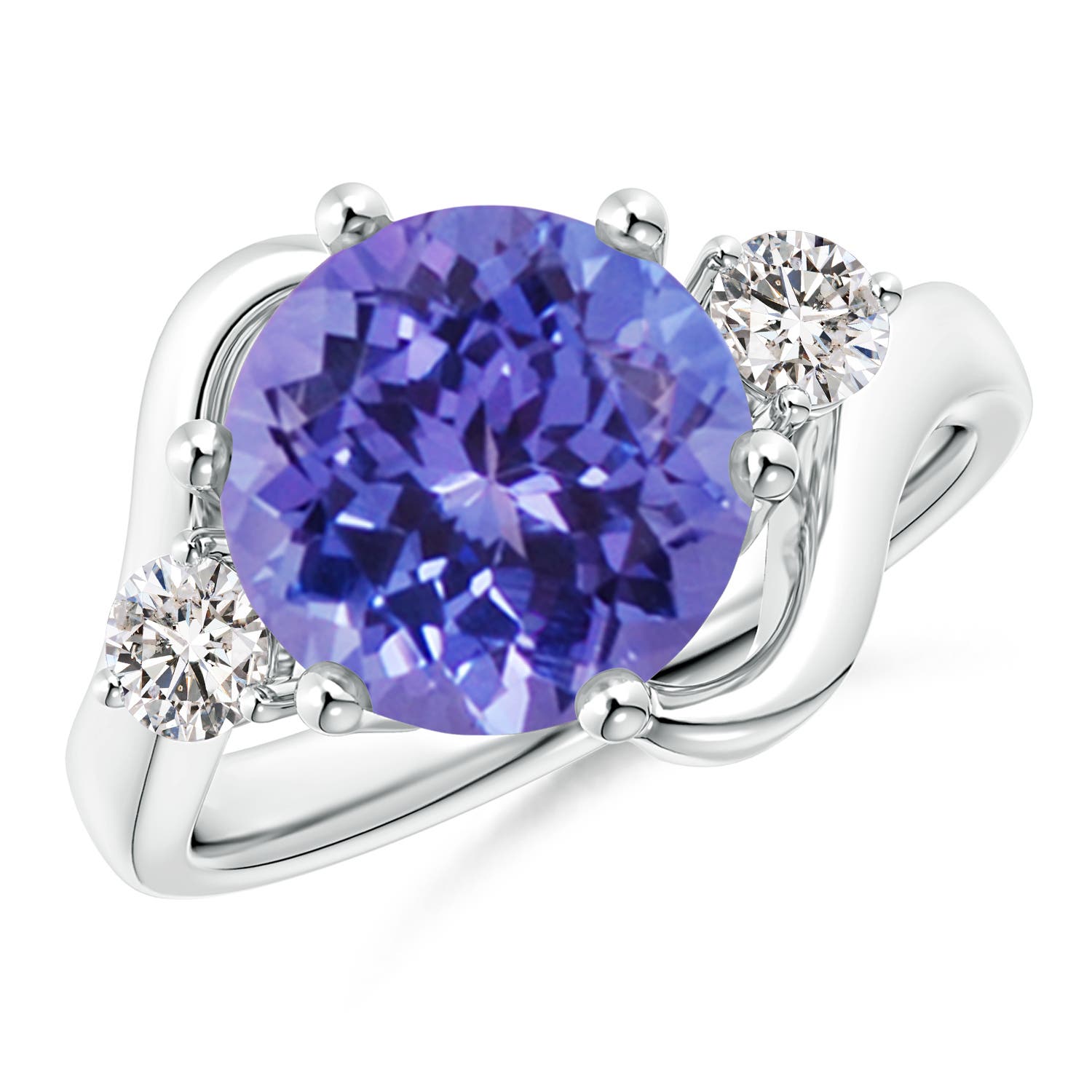 AA - Tanzanite / 3.82 CT / 14 KT White Gold