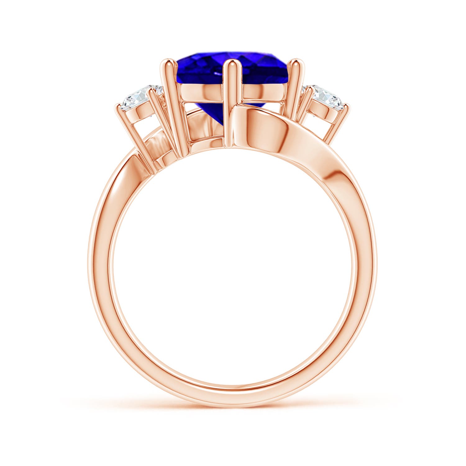 AAAA - Tanzanite / 3.82 CT / 14 KT Rose Gold