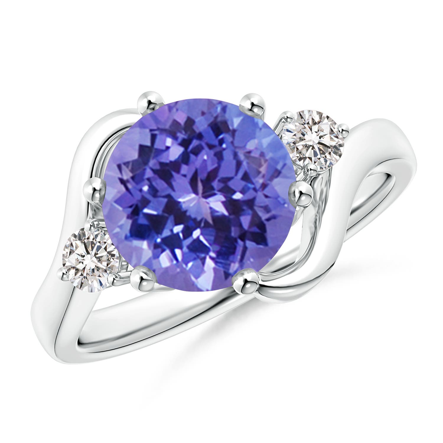 AA - Tanzanite / 2.61 CT / 14 KT White Gold