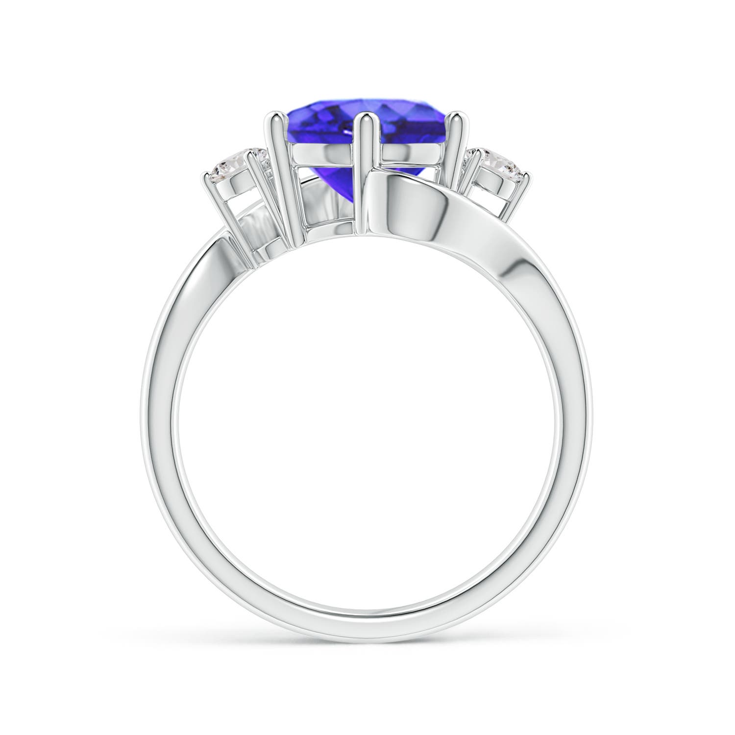 AA - Tanzanite / 2.61 CT / 14 KT White Gold