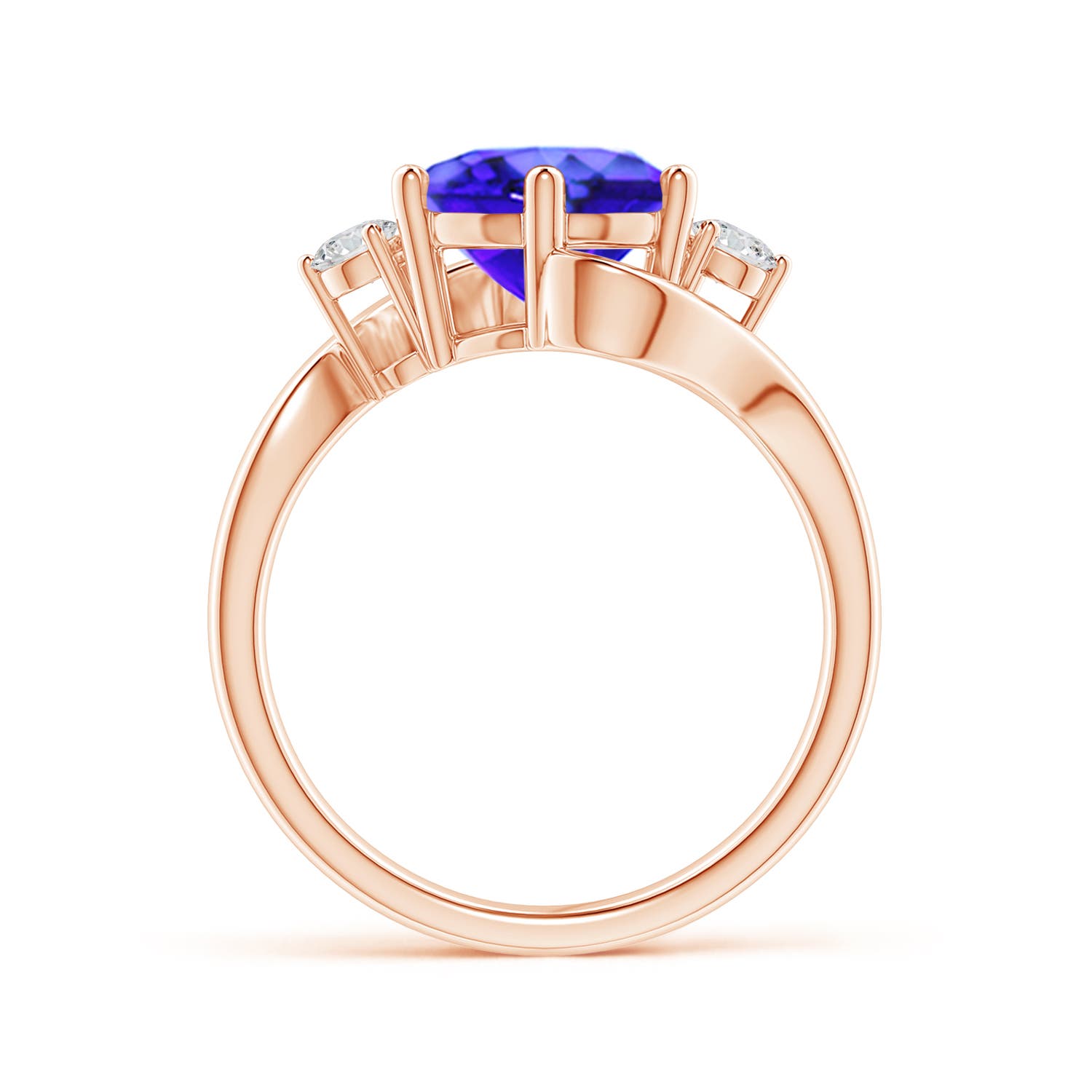 AAA - Tanzanite / 2.61 CT / 14 KT Rose Gold