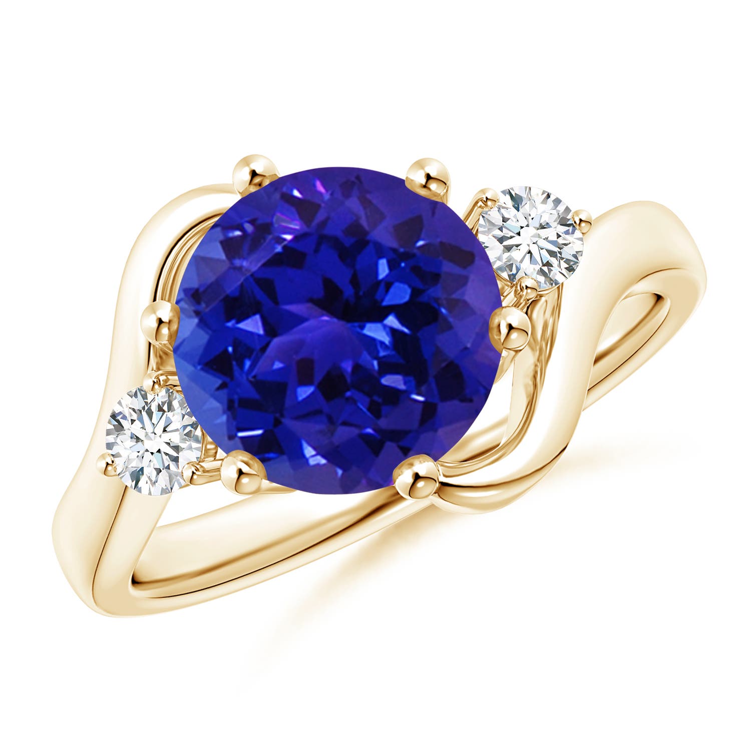 AAAA - Tanzanite / 2.61 CT / 14 KT Yellow Gold