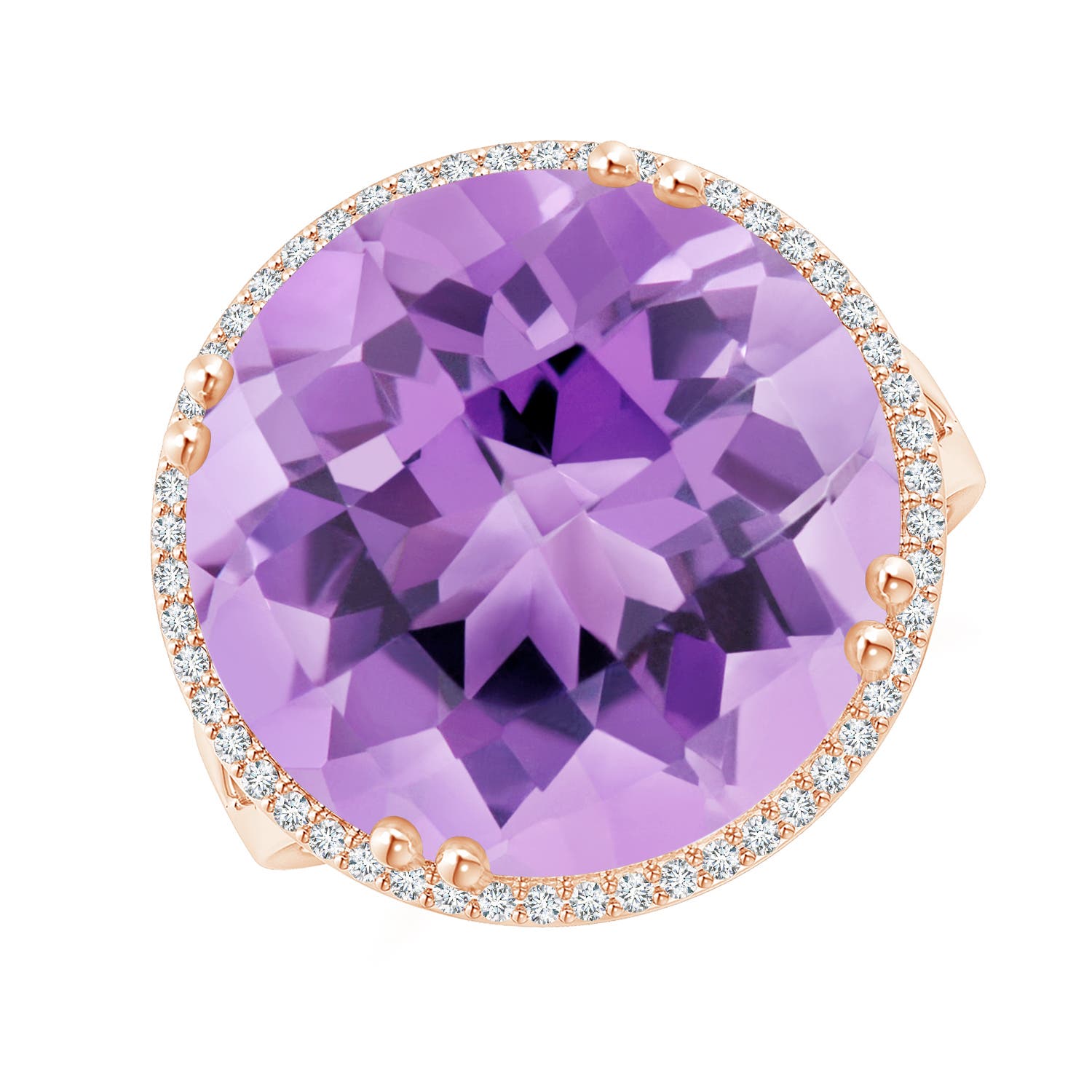 A - Amethyst / 15.18 CT / 14 KT Rose Gold