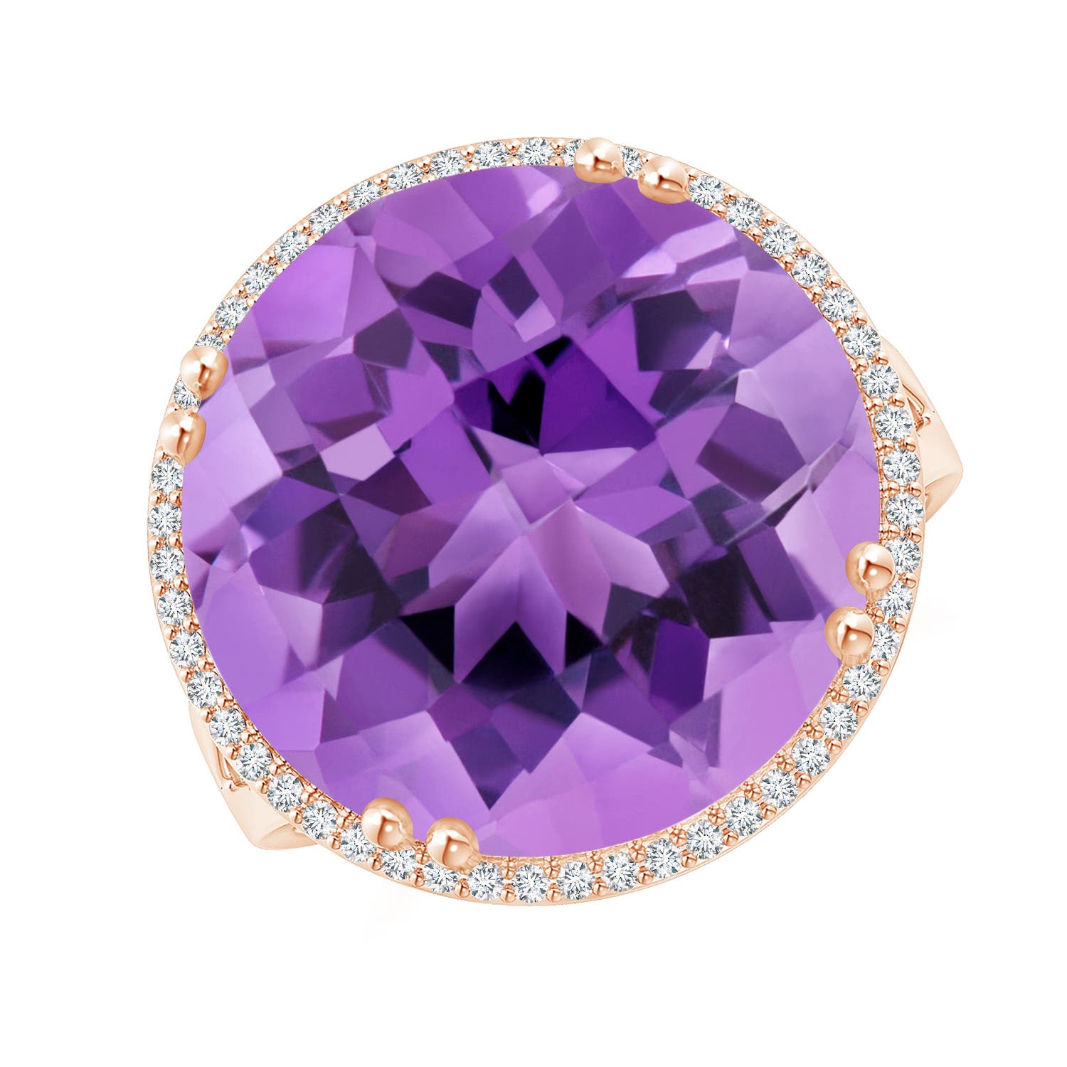 AA - Amethyst / 15.18 CT / 14 KT Rose Gold