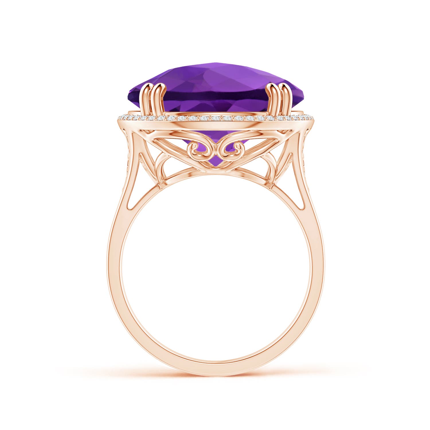 AAA - Amethyst / 15.18 CT / 14 KT Rose Gold