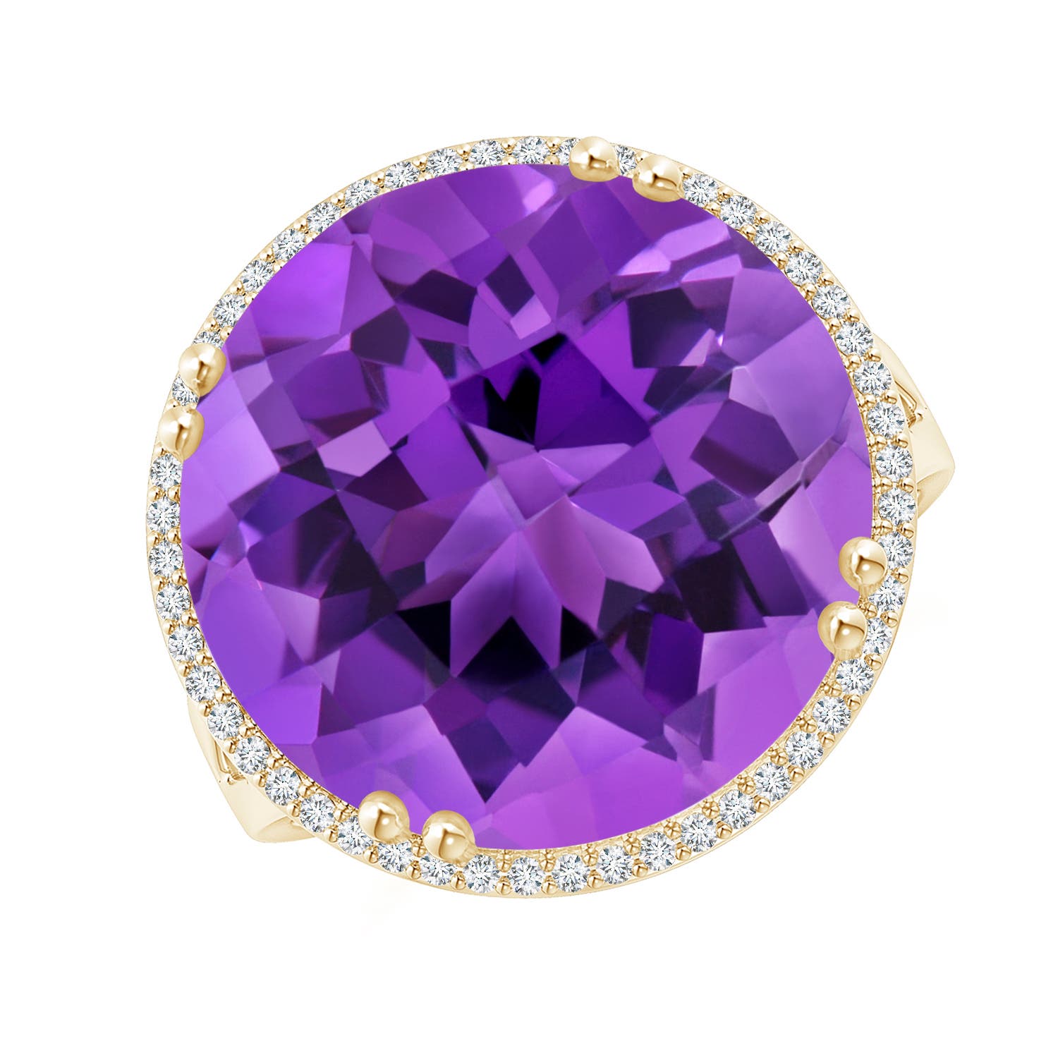 AAA - Amethyst / 15.18 CT / 14 KT Yellow Gold