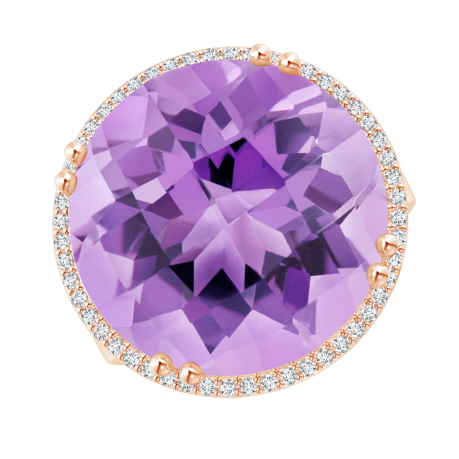 A - Amethyst / 18.23 CT / 14 KT Rose Gold