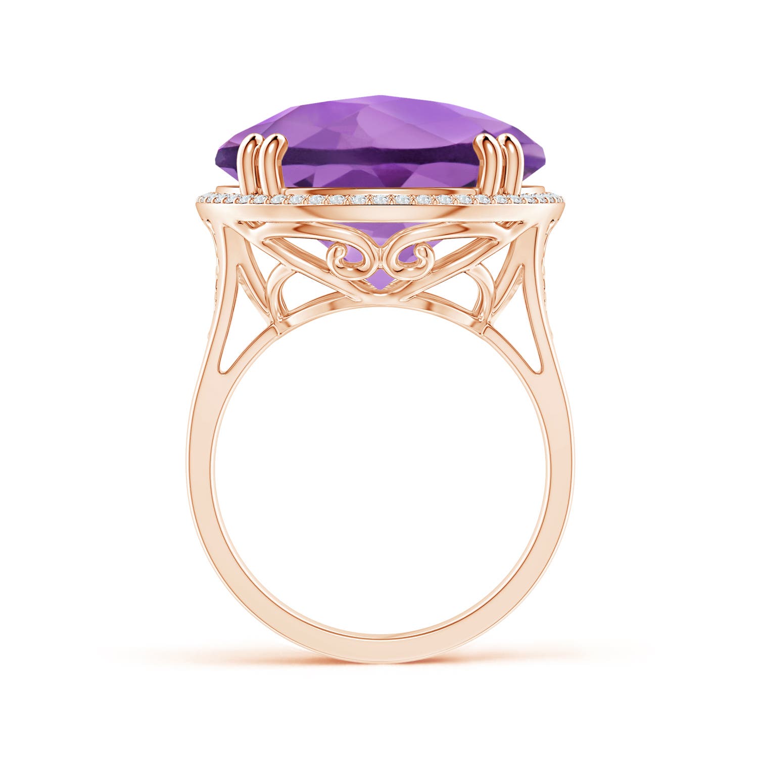 A - Amethyst / 18.23 CT / 14 KT Rose Gold