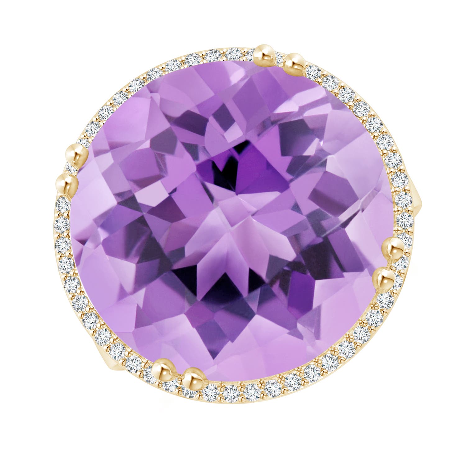 A - Amethyst / 18.23 CT / 14 KT Yellow Gold