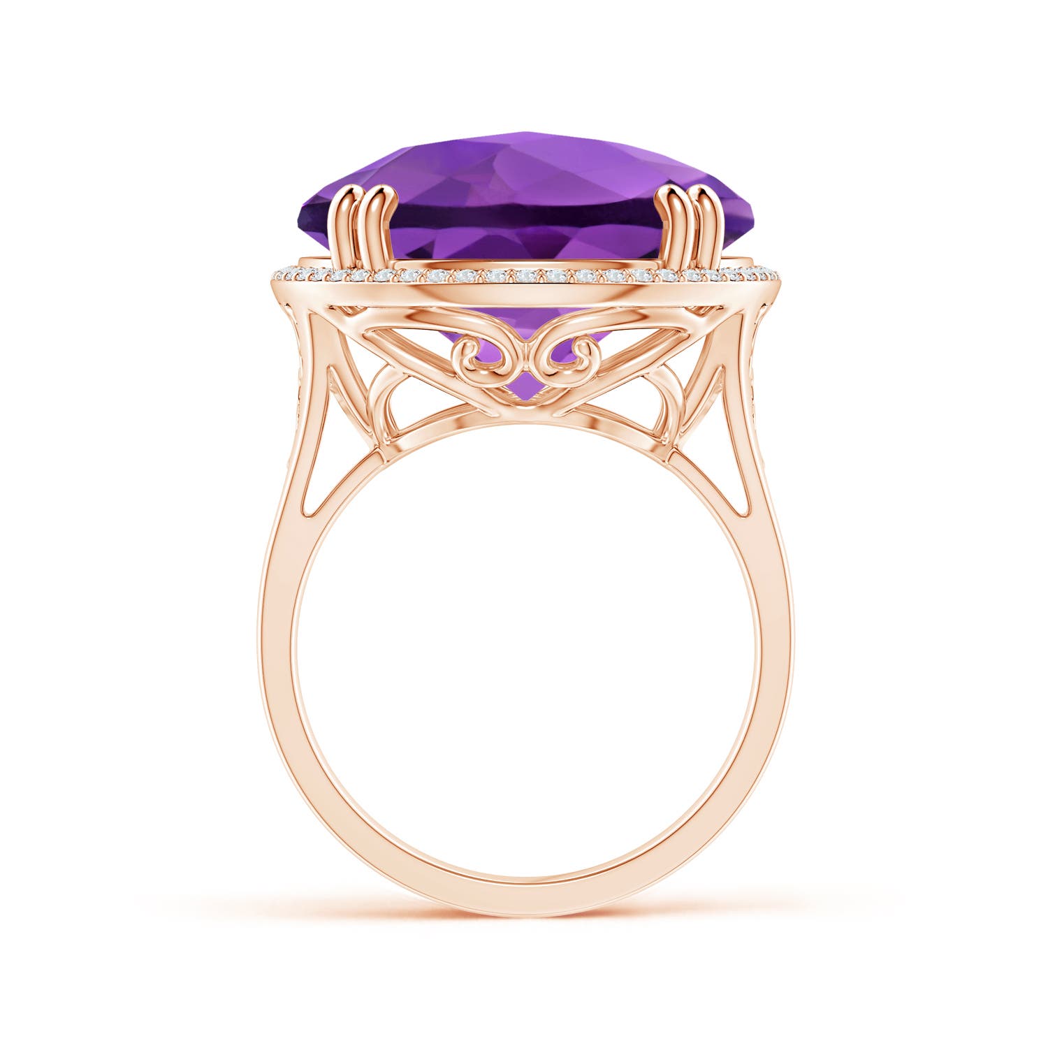 AA - Amethyst / 18.23 CT / 14 KT Rose Gold