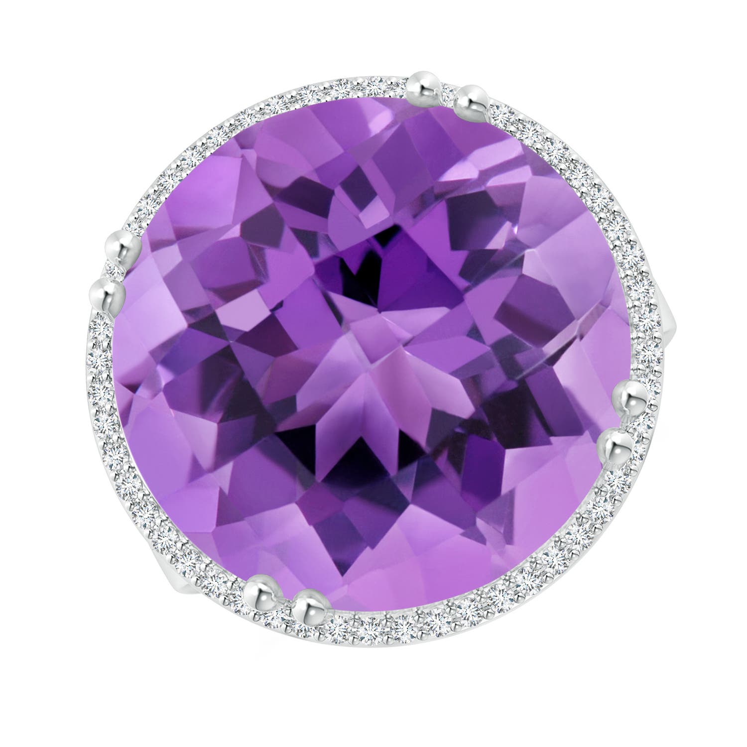 AA - Amethyst / 18.23 CT / 14 KT White Gold