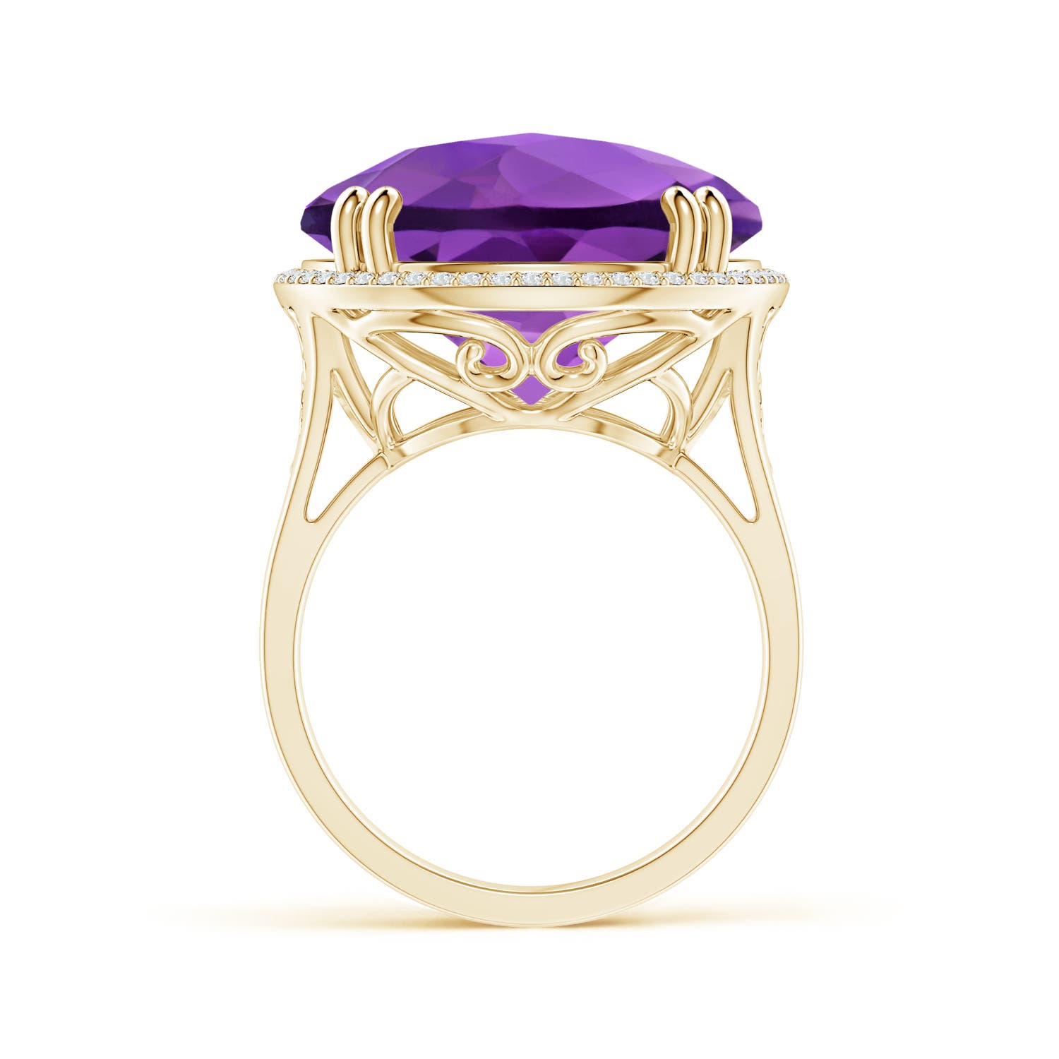 AA - Amethyst / 18.23 CT / 14 KT Yellow Gold