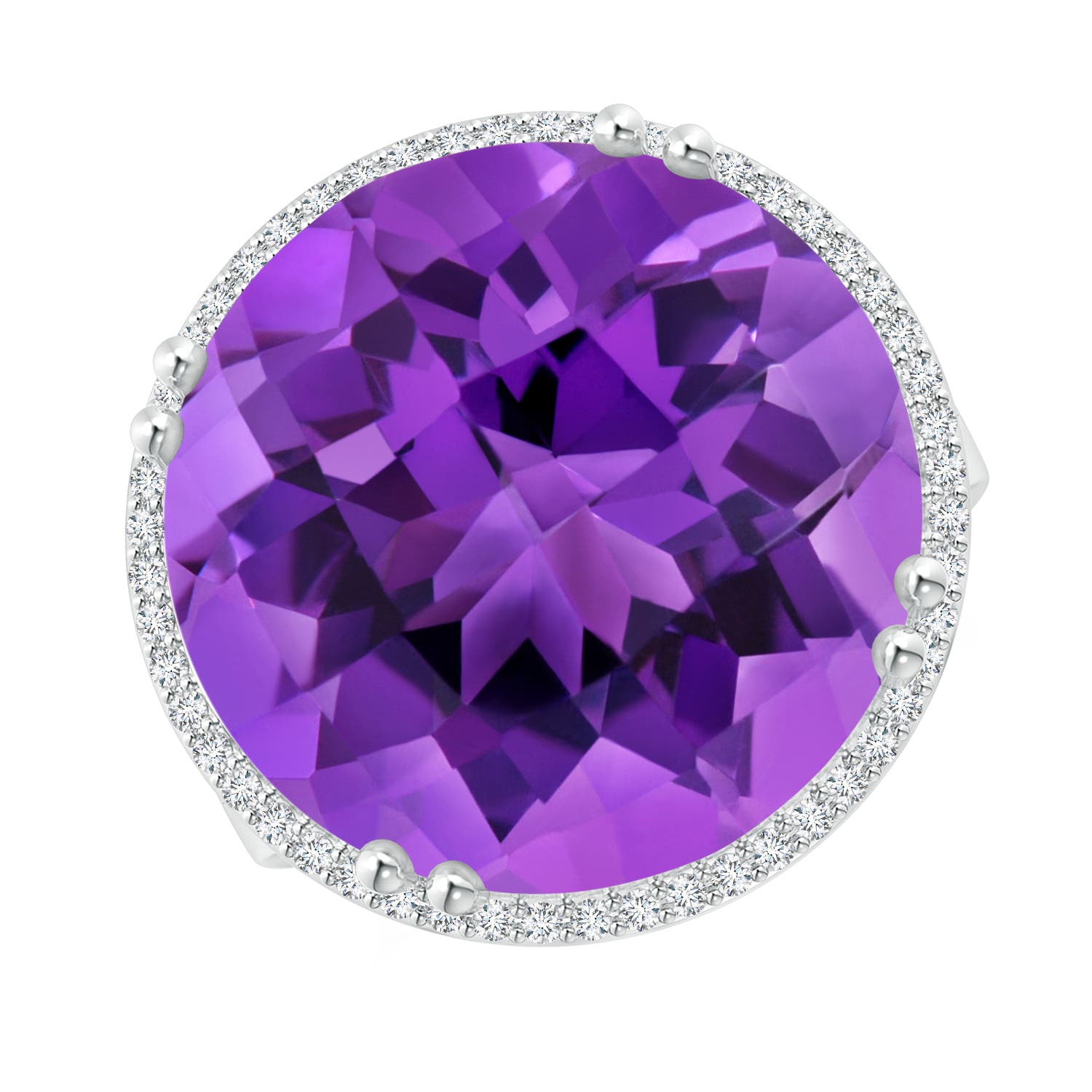 AAA - Amethyst / 18.23 CT / 14 KT White Gold