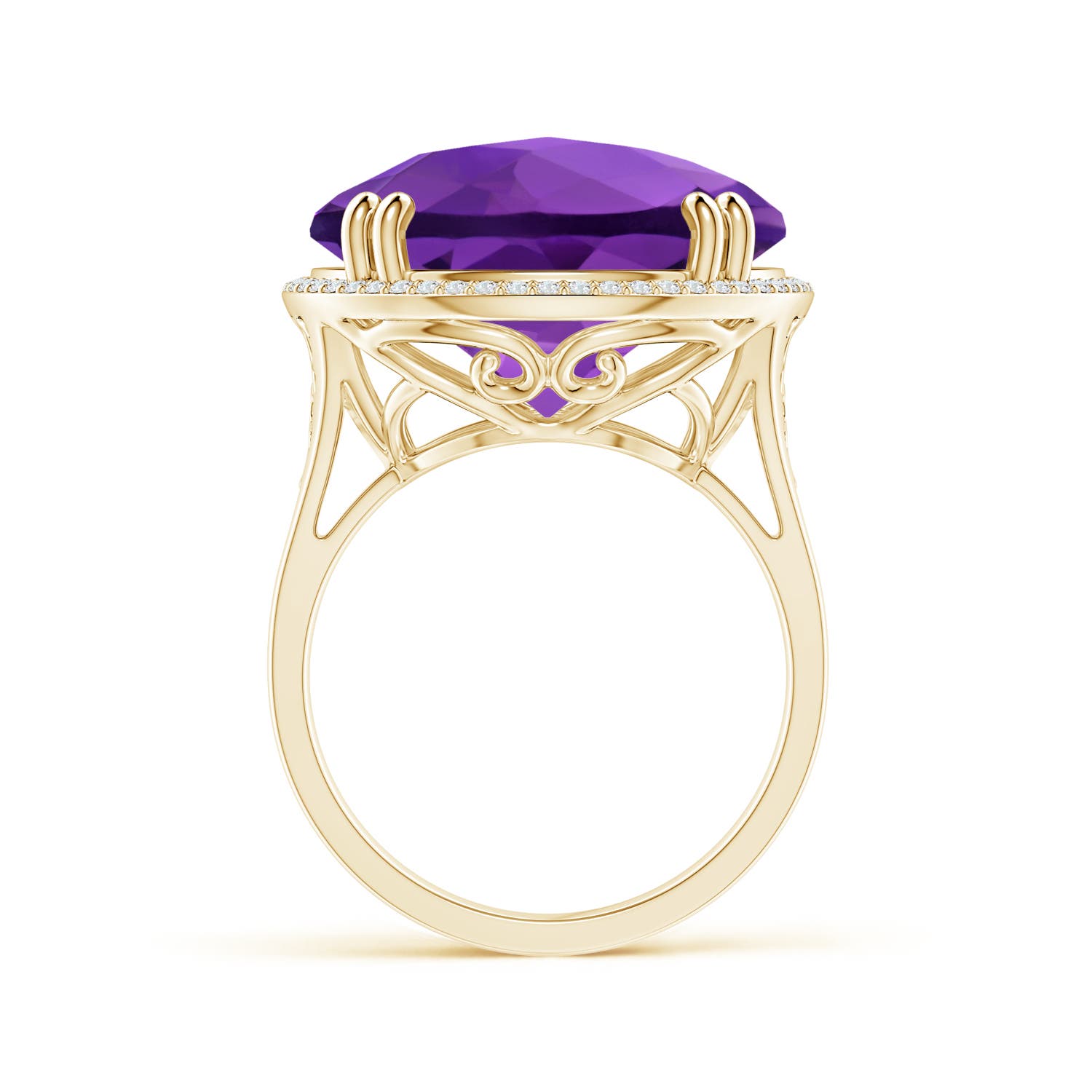 AAA - Amethyst / 18.23 CT / 14 KT Yellow Gold