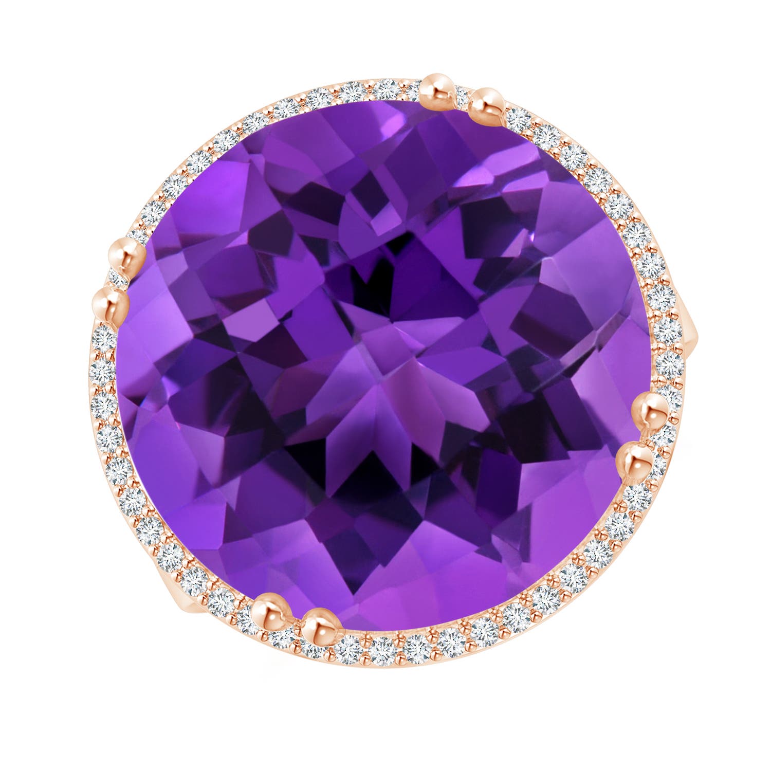 AAAA - Amethyst / 18.23 CT / 14 KT Rose Gold