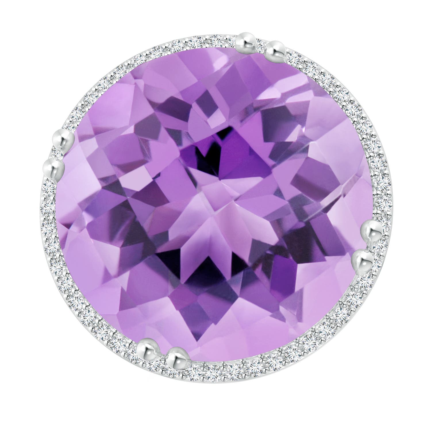 A - Amethyst / 21.26 CT / 14 KT White Gold