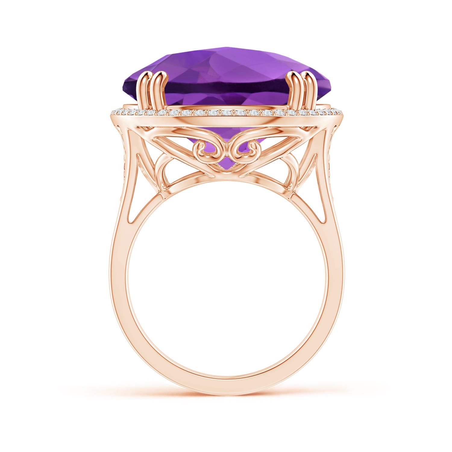 AA - Amethyst / 21.26 CT / 14 KT Rose Gold