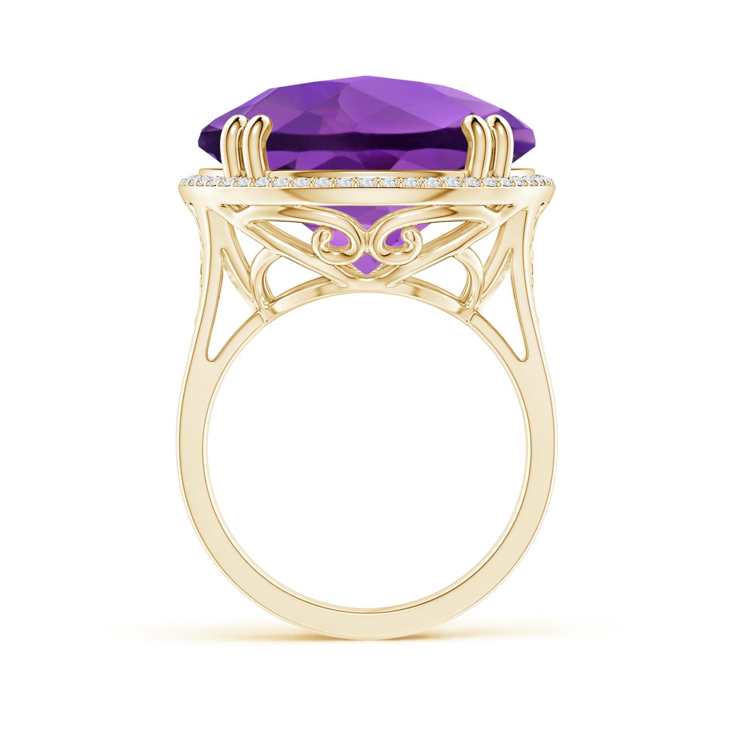 AA - Amethyst / 21.26 CT / 14 KT Yellow Gold