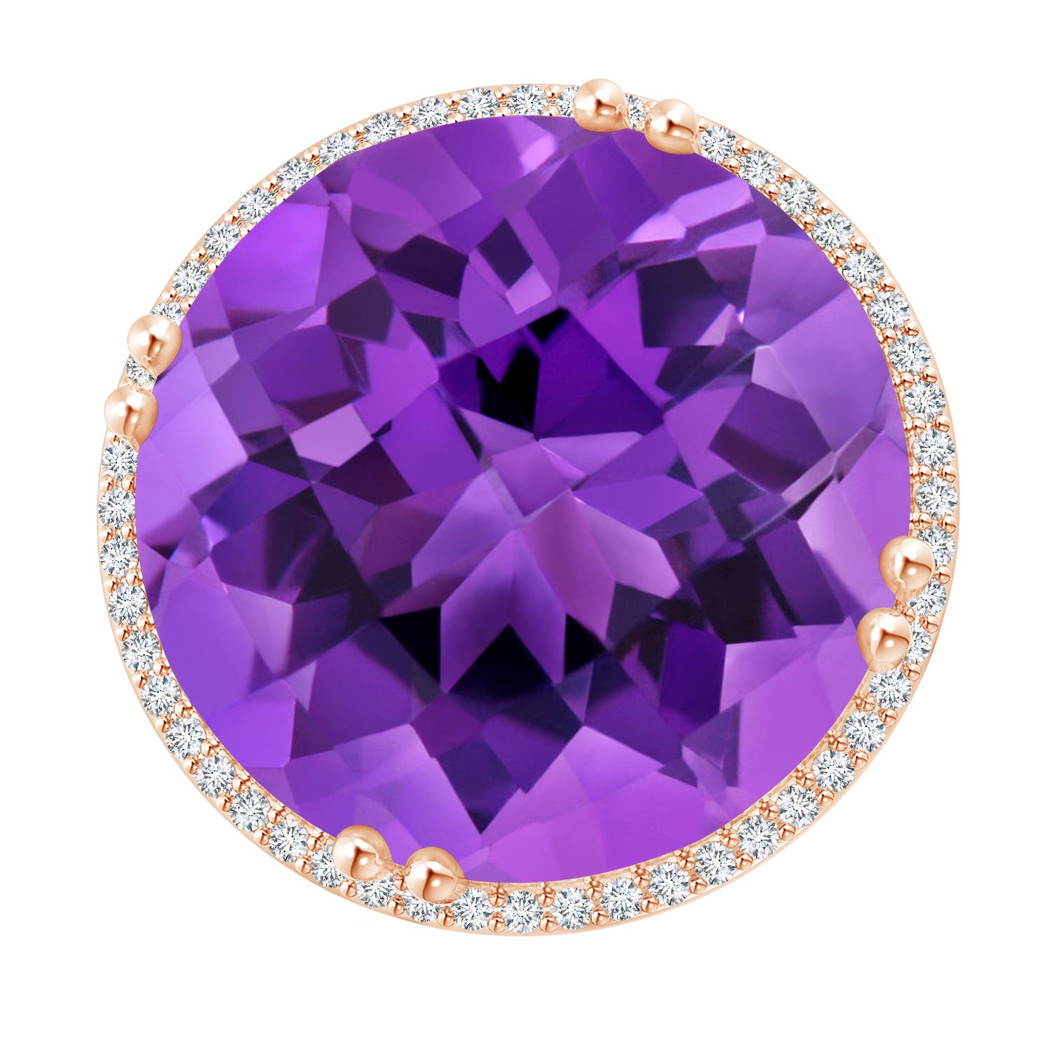 AAA - Amethyst / 21.26 CT / 14 KT Rose Gold