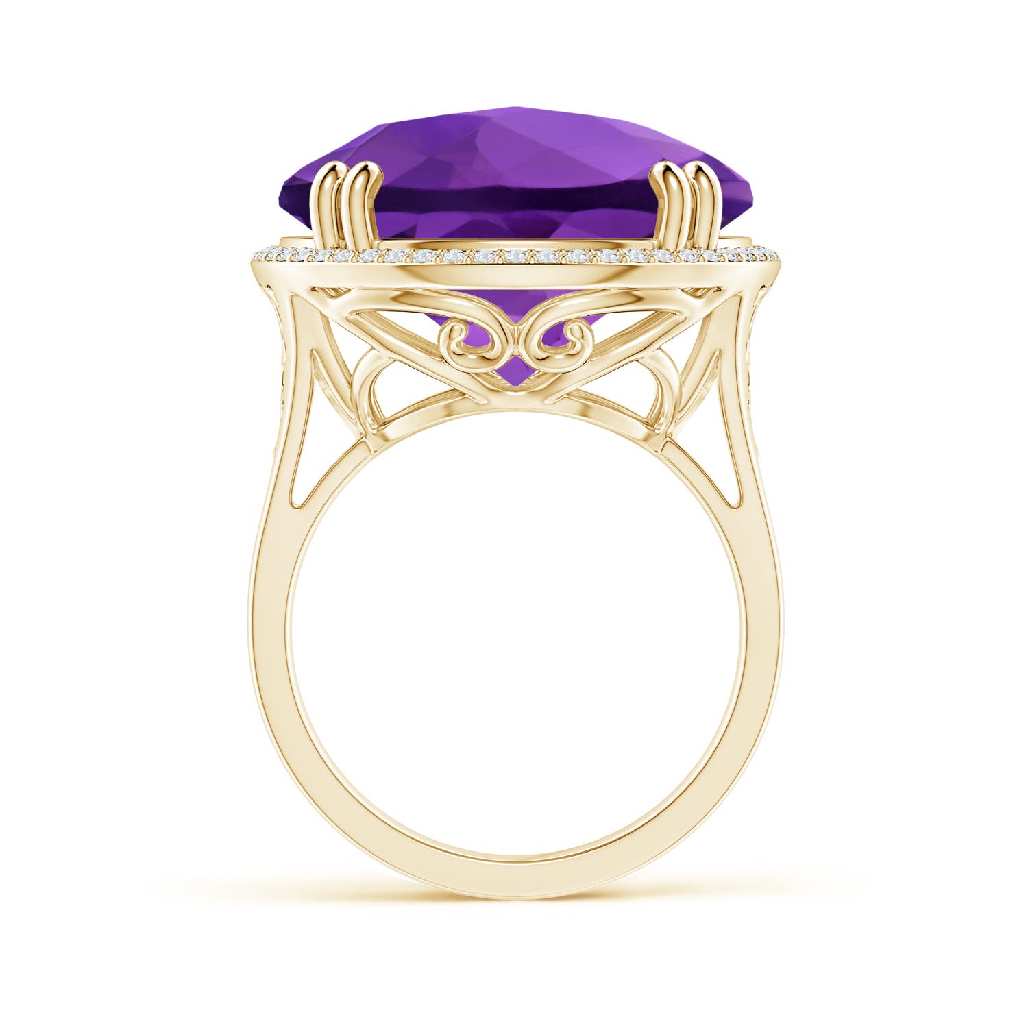 AAA - Amethyst / 21.26 CT / 14 KT Yellow Gold