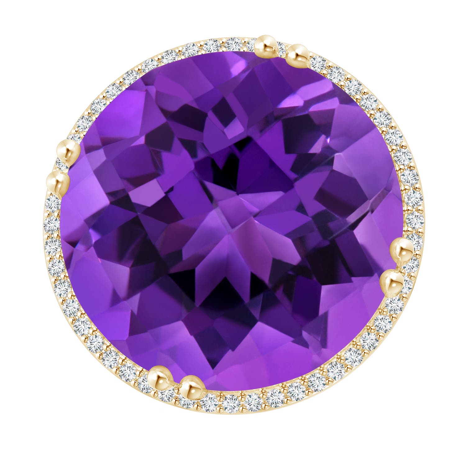 AAAA - Amethyst / 21.26 CT / 14 KT Yellow Gold