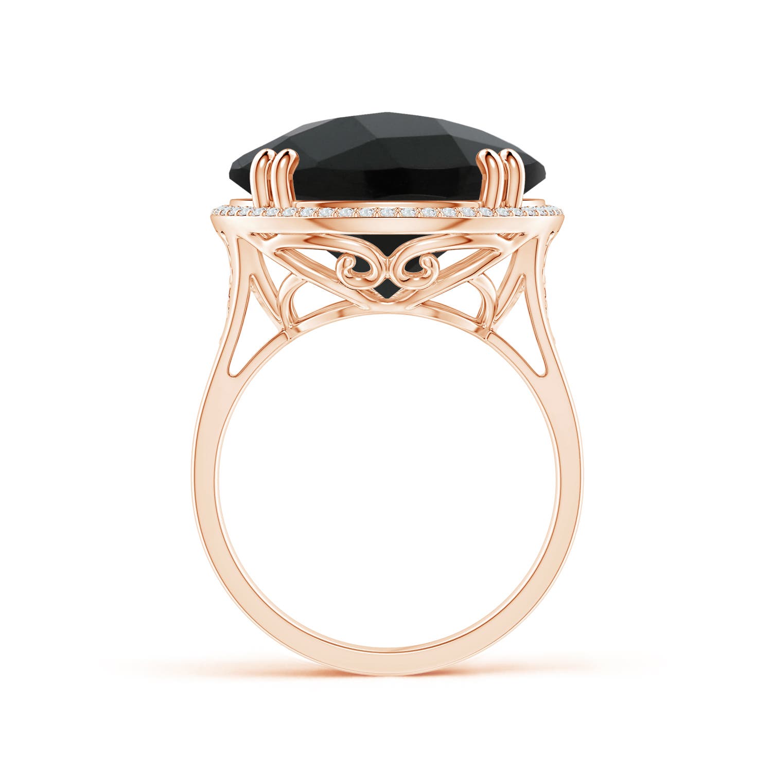 AAA - Black Onyx / 10.16 CT / 14 KT Rose Gold