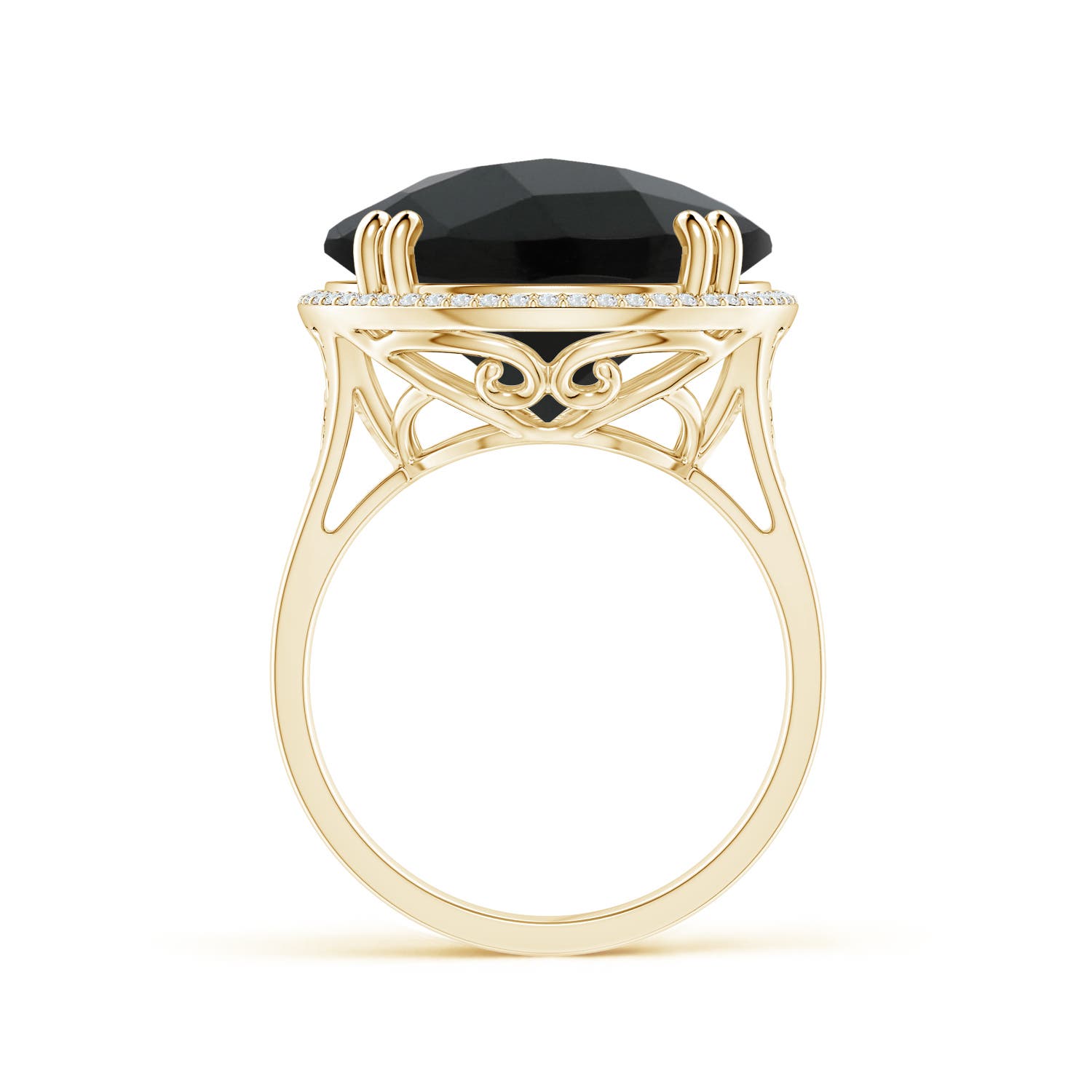 AAA - Black Onyx / 10.16 CT / 14 KT Yellow Gold