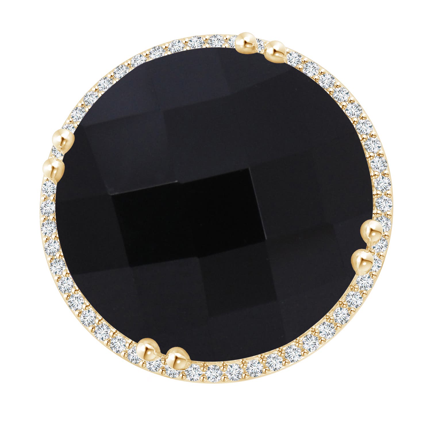 AAA - Black Onyx / 14.26 CT / 14 KT Yellow Gold