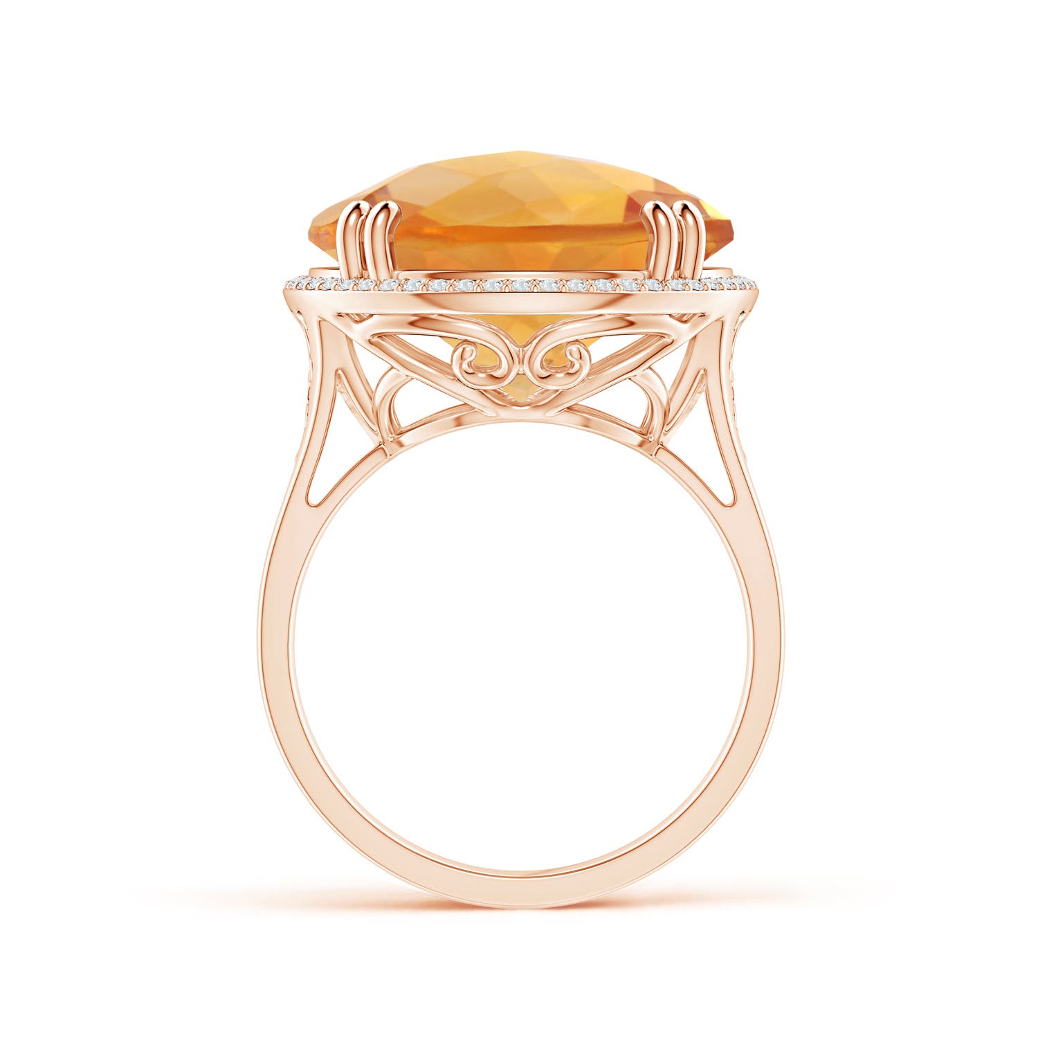 AA - Citrine / 12.16 CT / 14 KT Rose Gold