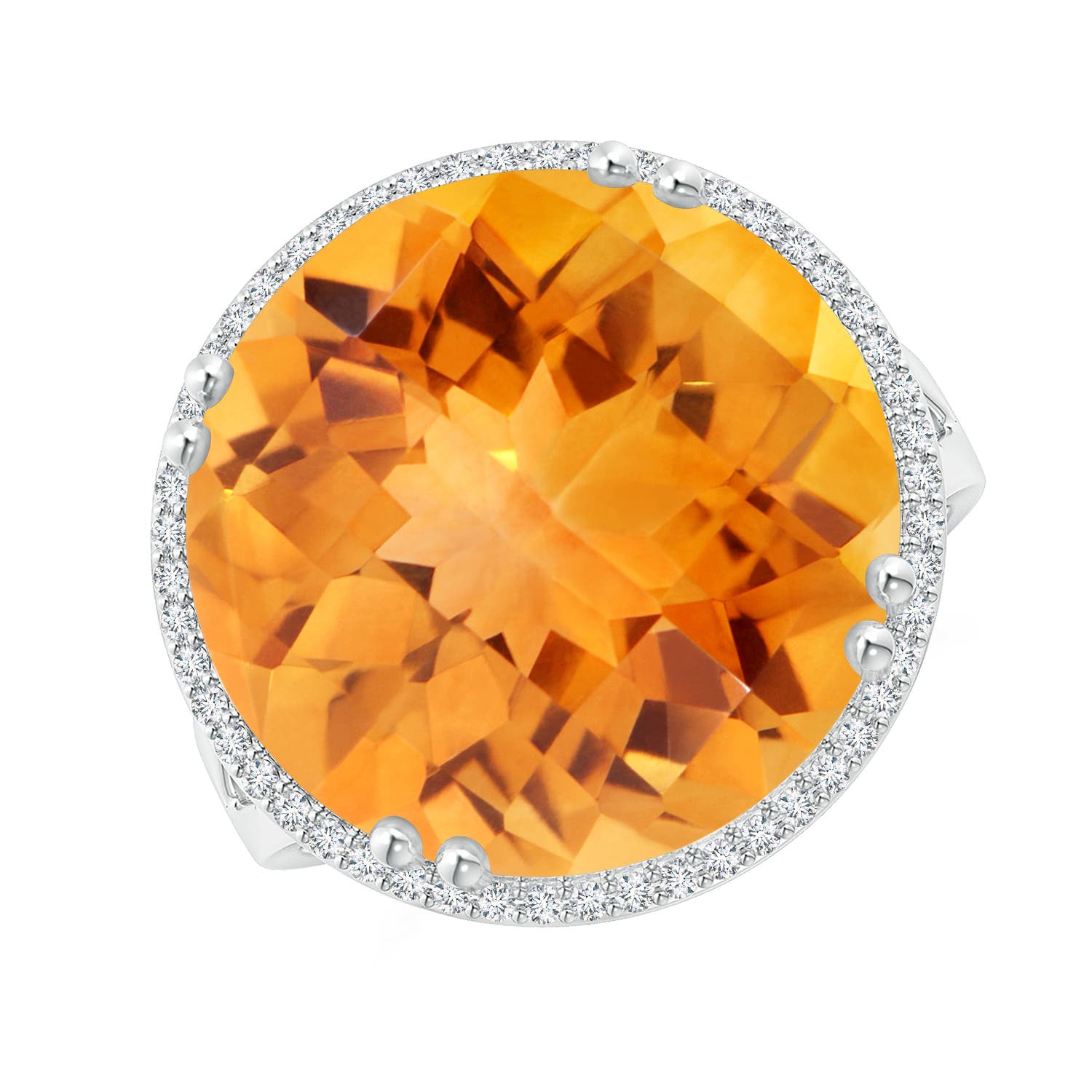 AAA - Citrine / 12.16 CT / 14 KT White Gold