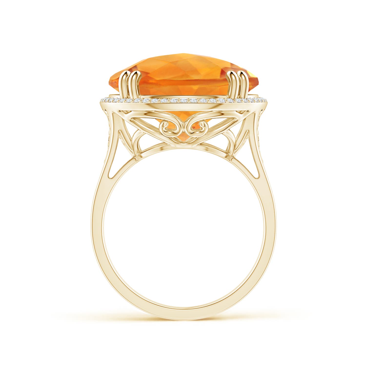 AAA - Citrine / 12.16 CT / 14 KT Yellow Gold