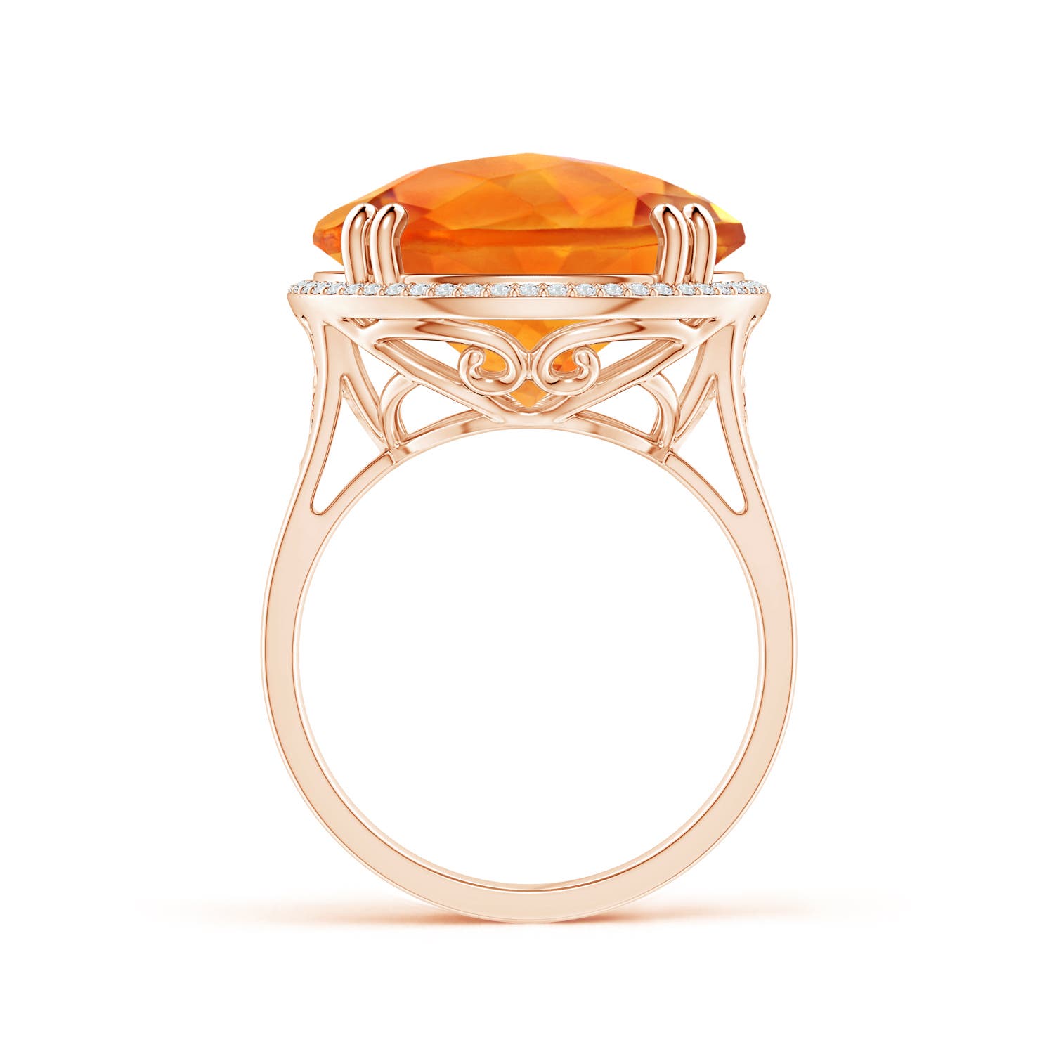 AAAA - Citrine / 12.16 CT / 14 KT Rose Gold