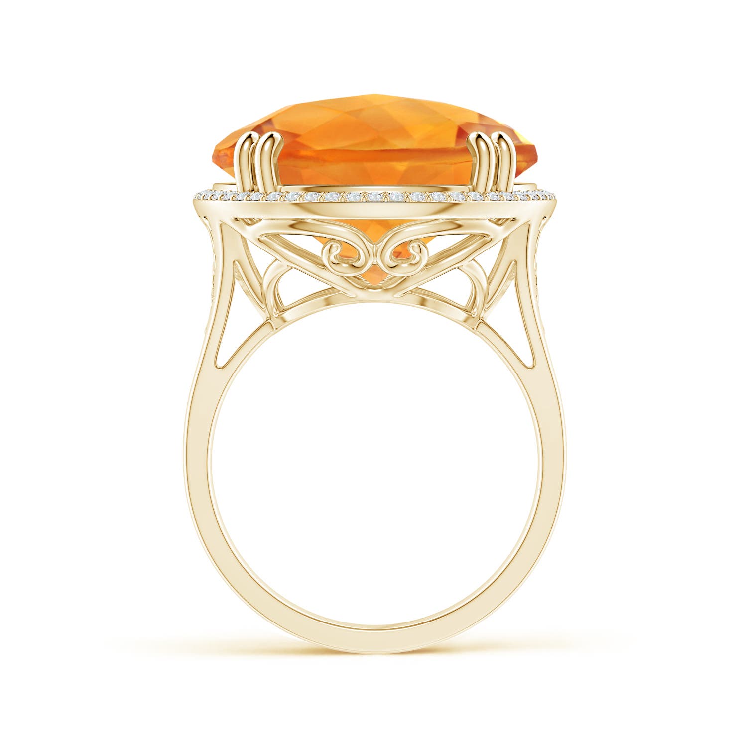 AAA - Citrine / 14.71 CT / 14 KT Yellow Gold