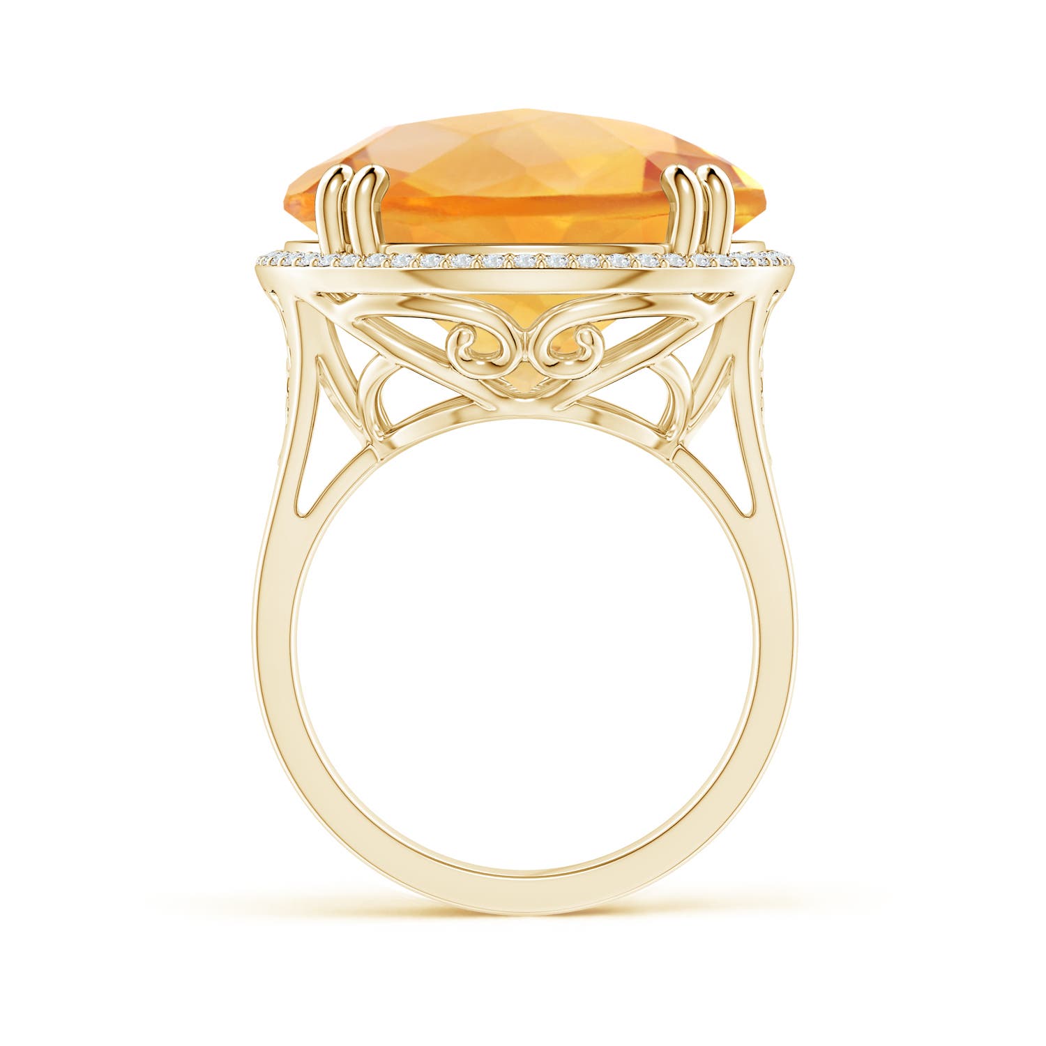 A - Citrine / 29.26 CT / 14 KT Yellow Gold