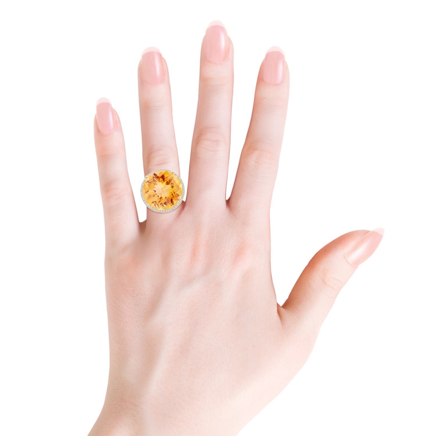 A - Citrine / 29.26 CT / 14 KT Yellow Gold