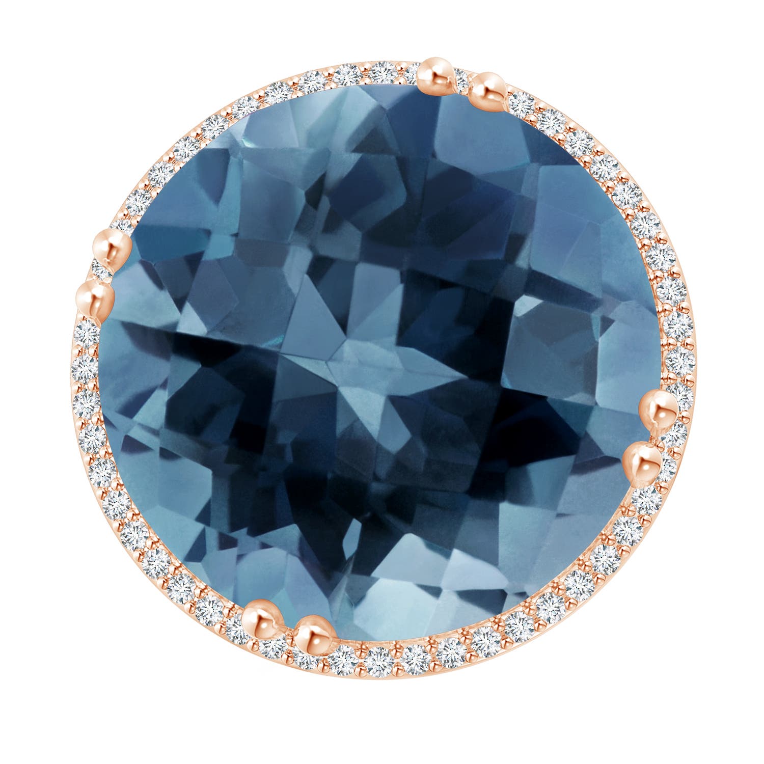 AA - London Blue Topaz / 24.26 CT / 14 KT Rose Gold