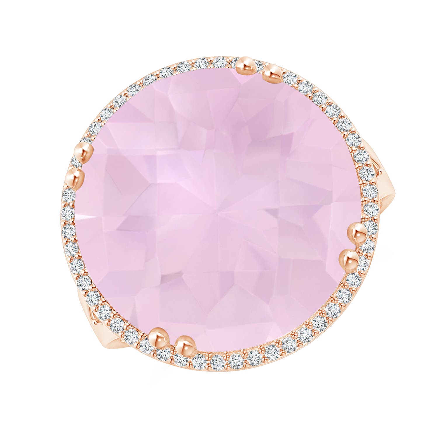 AAA - Rose Quartz / 12.16 CT / 14 KT Rose Gold