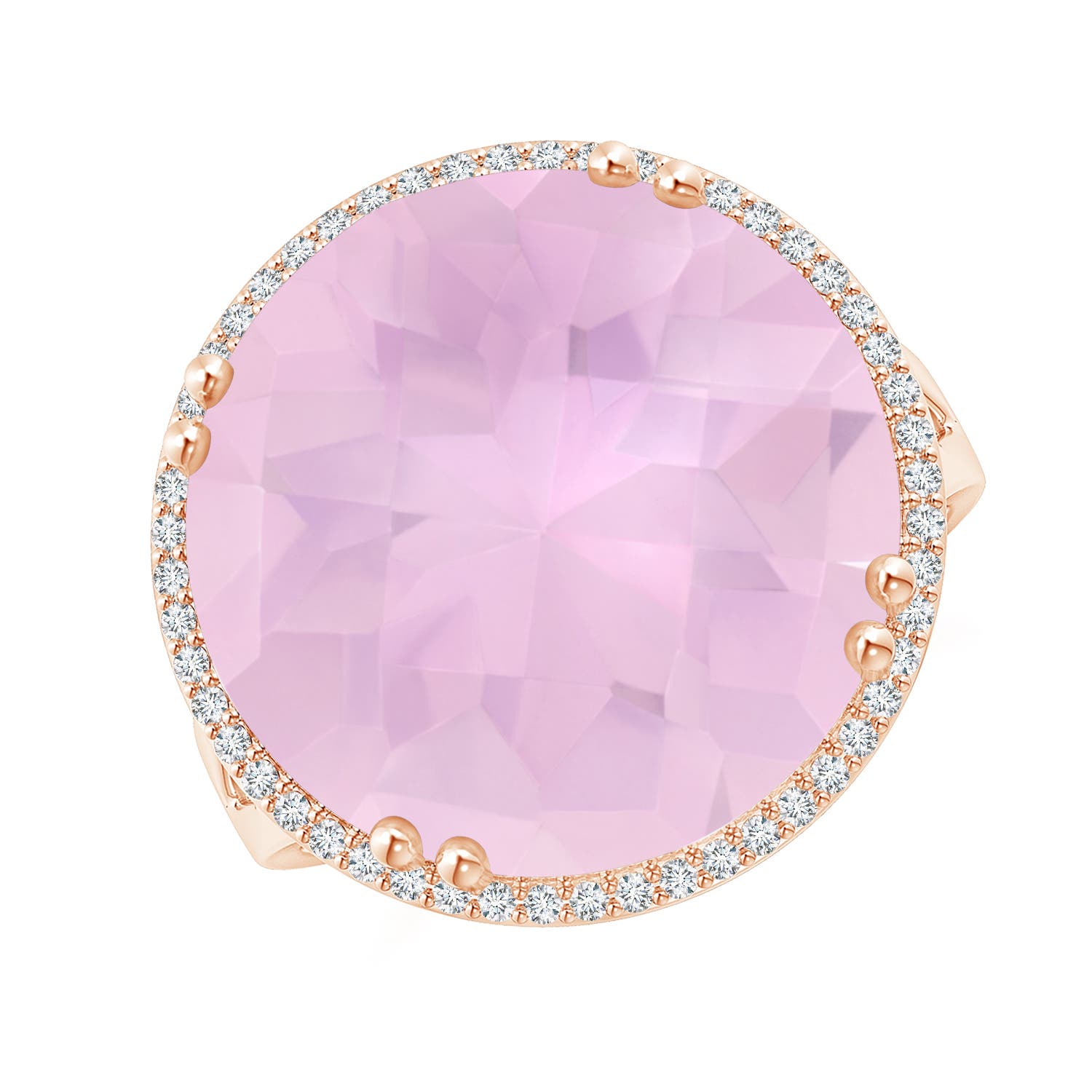 AAAA - Rose Quartz / 12.16 CT / 14 KT Rose Gold