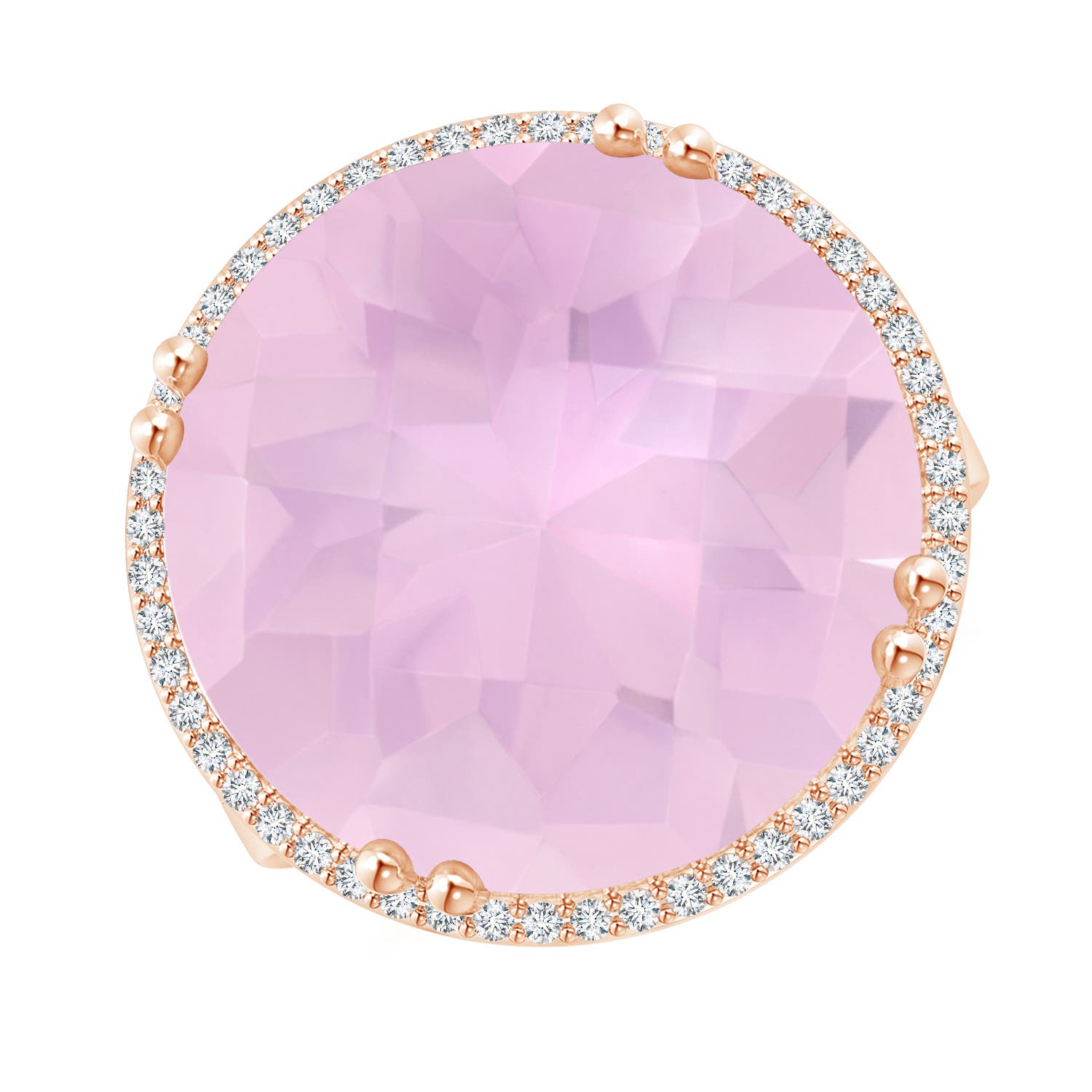 AAAA - Rose Quartz / 15.21 CT / 14 KT Rose Gold