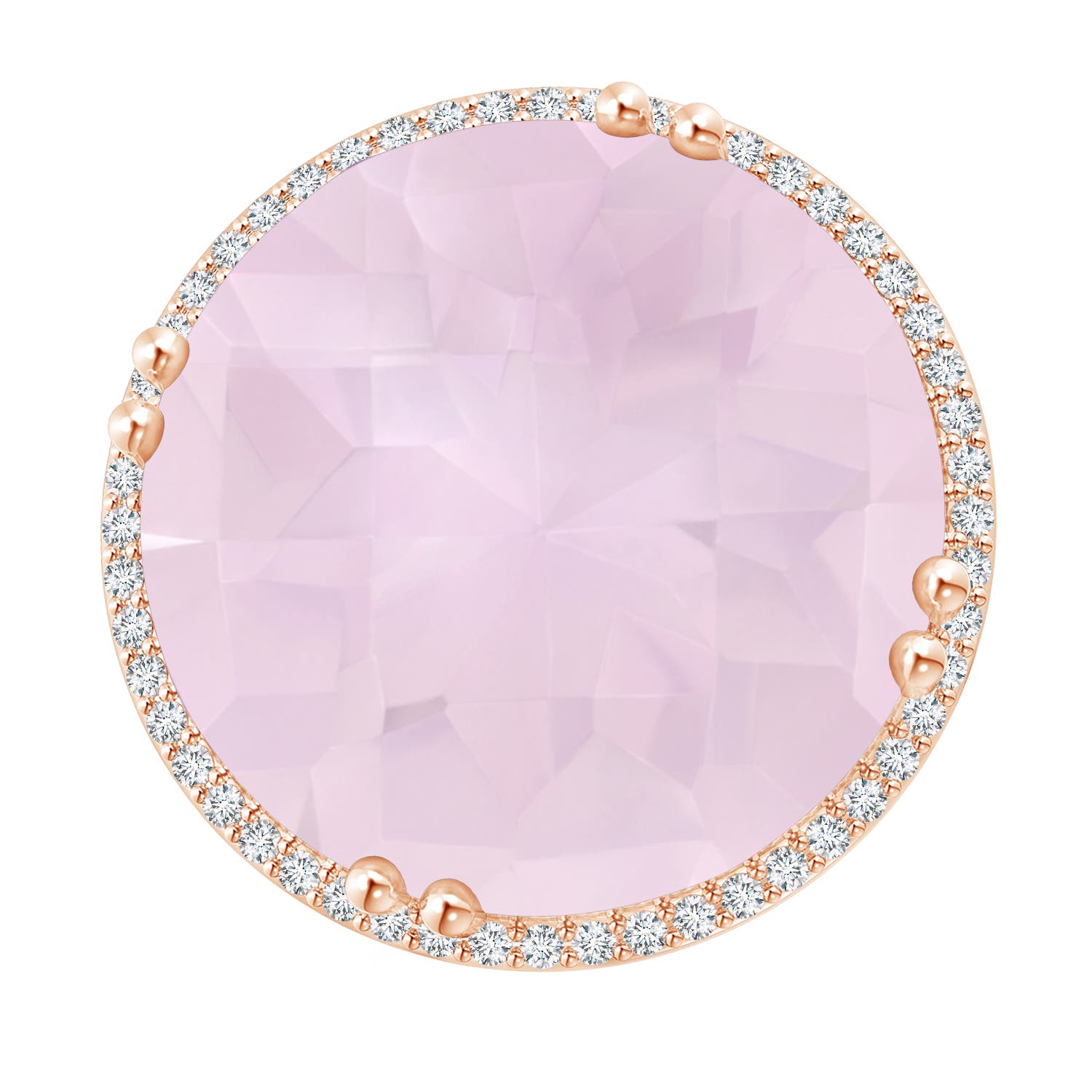 A - Rose Quartz / 18.26 CT / 14 KT Rose Gold