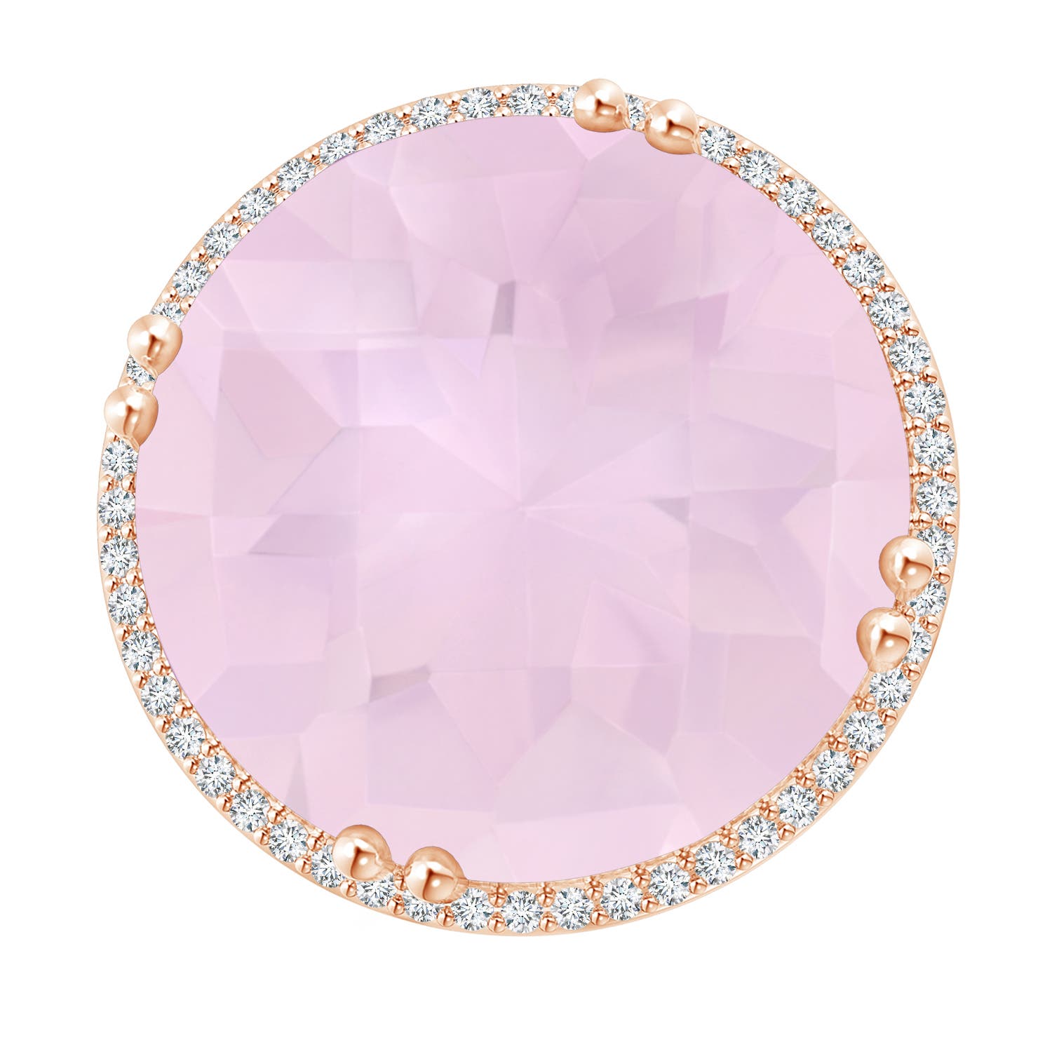 AA - Rose Quartz / 18.26 CT / 14 KT Rose Gold