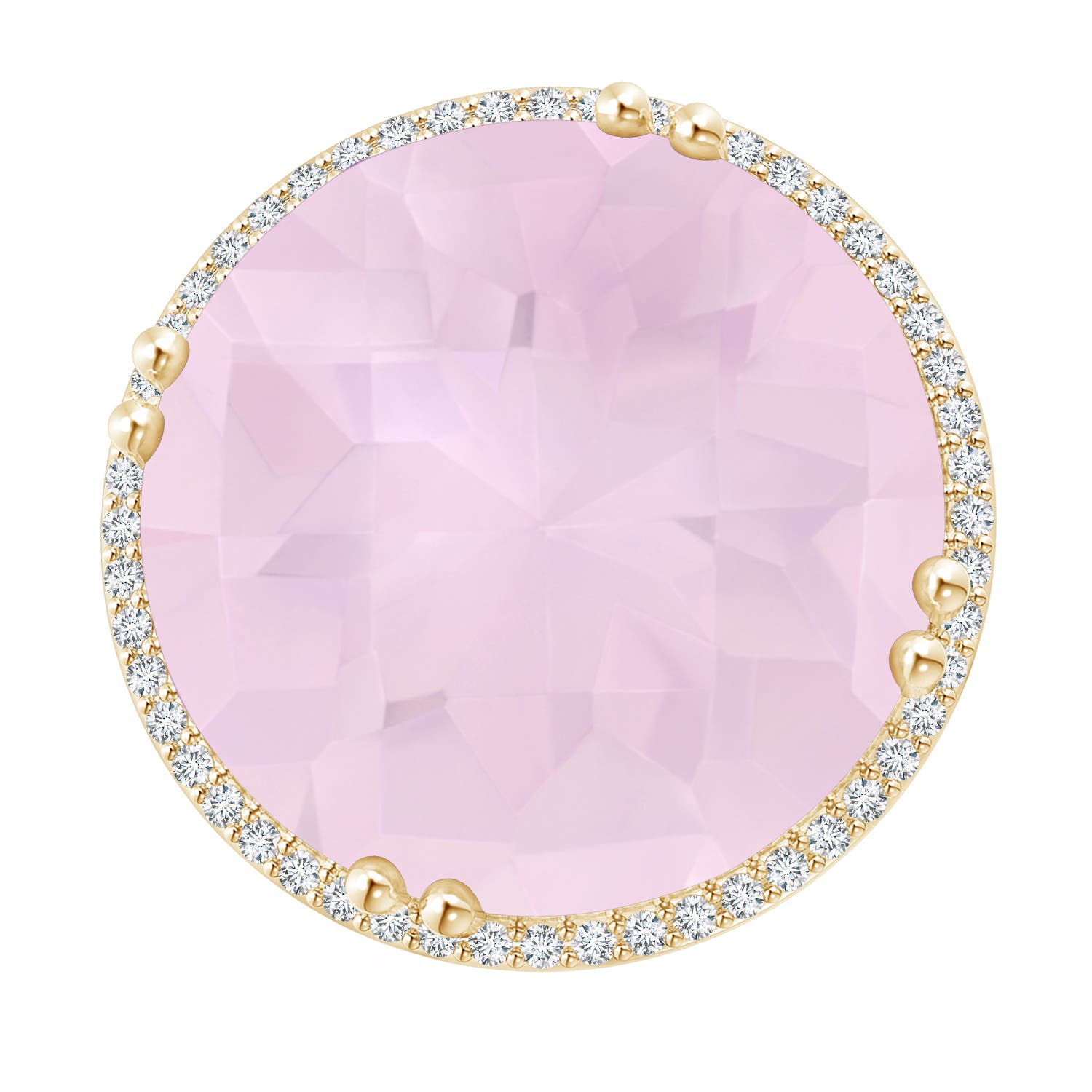 AA - Rose Quartz / 18.26 CT / 14 KT Yellow Gold