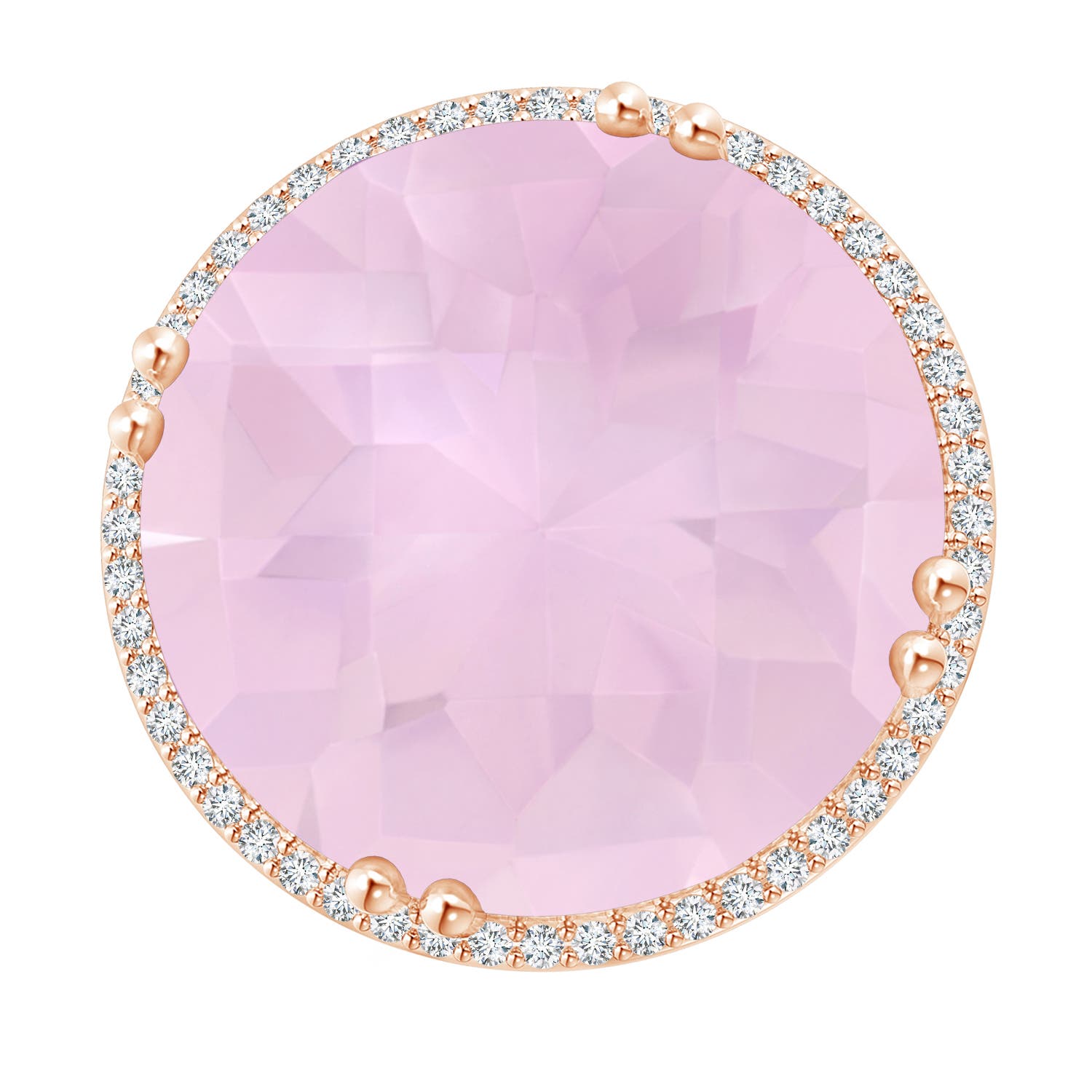 AAA - Rose Quartz / 18.26 CT / 14 KT Rose Gold